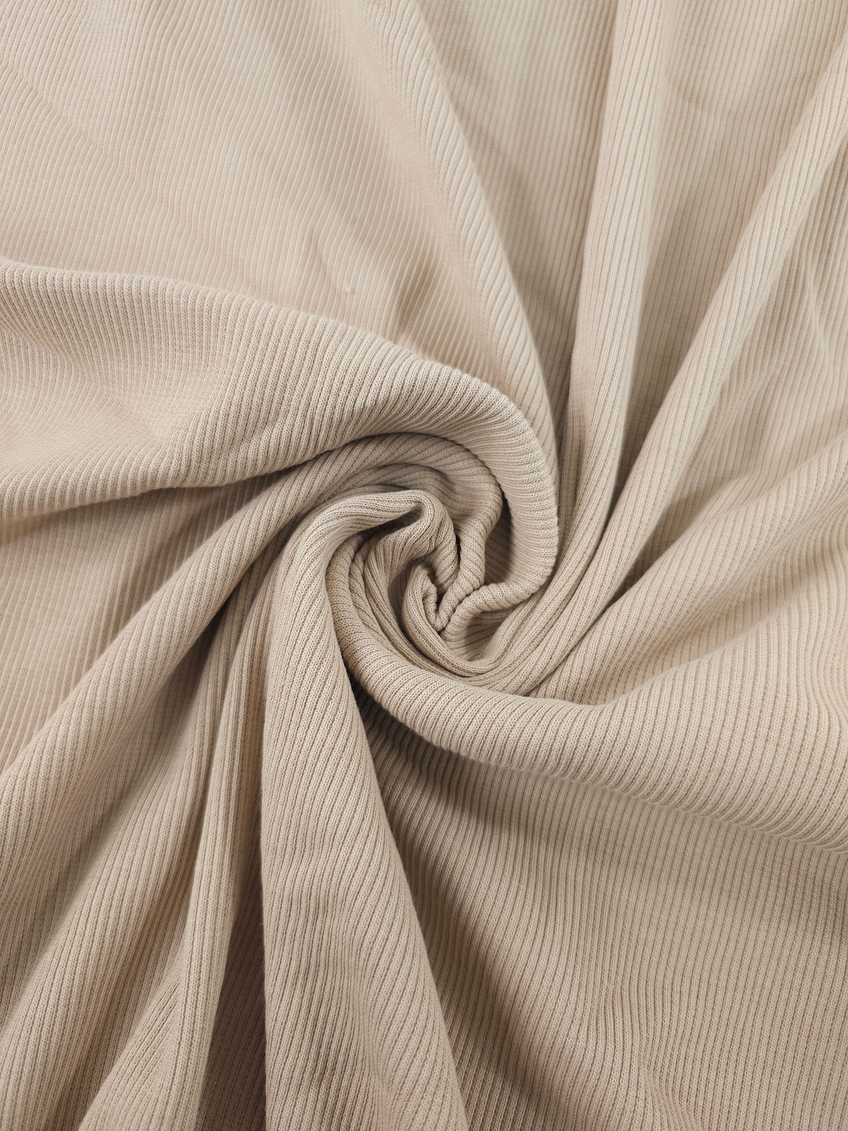 Beige Tubular Ribbing