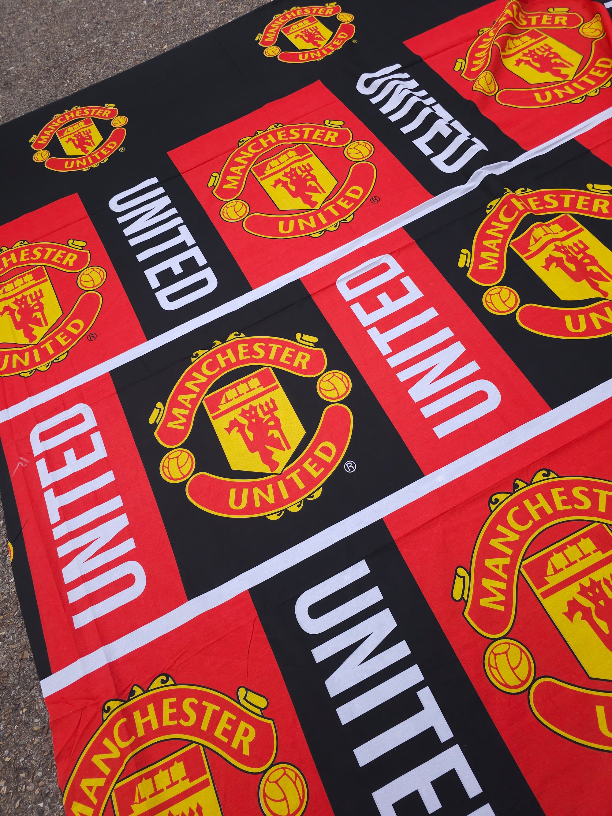 Manchester United FC Large Emblem 100% Cotton Football Fabric 102" *EXTRA WIDE*