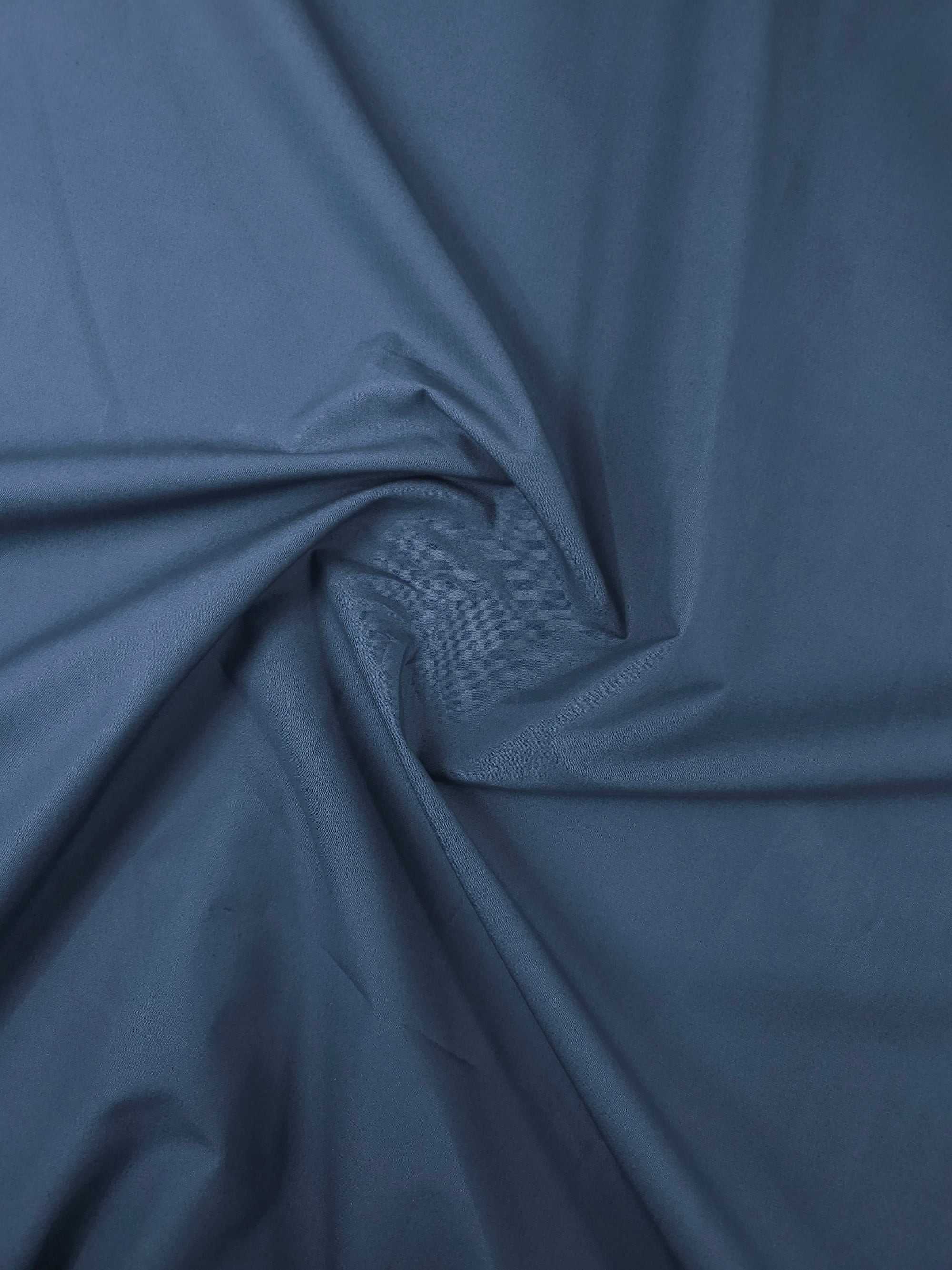 Deep Petrol Blue Wax Cotton