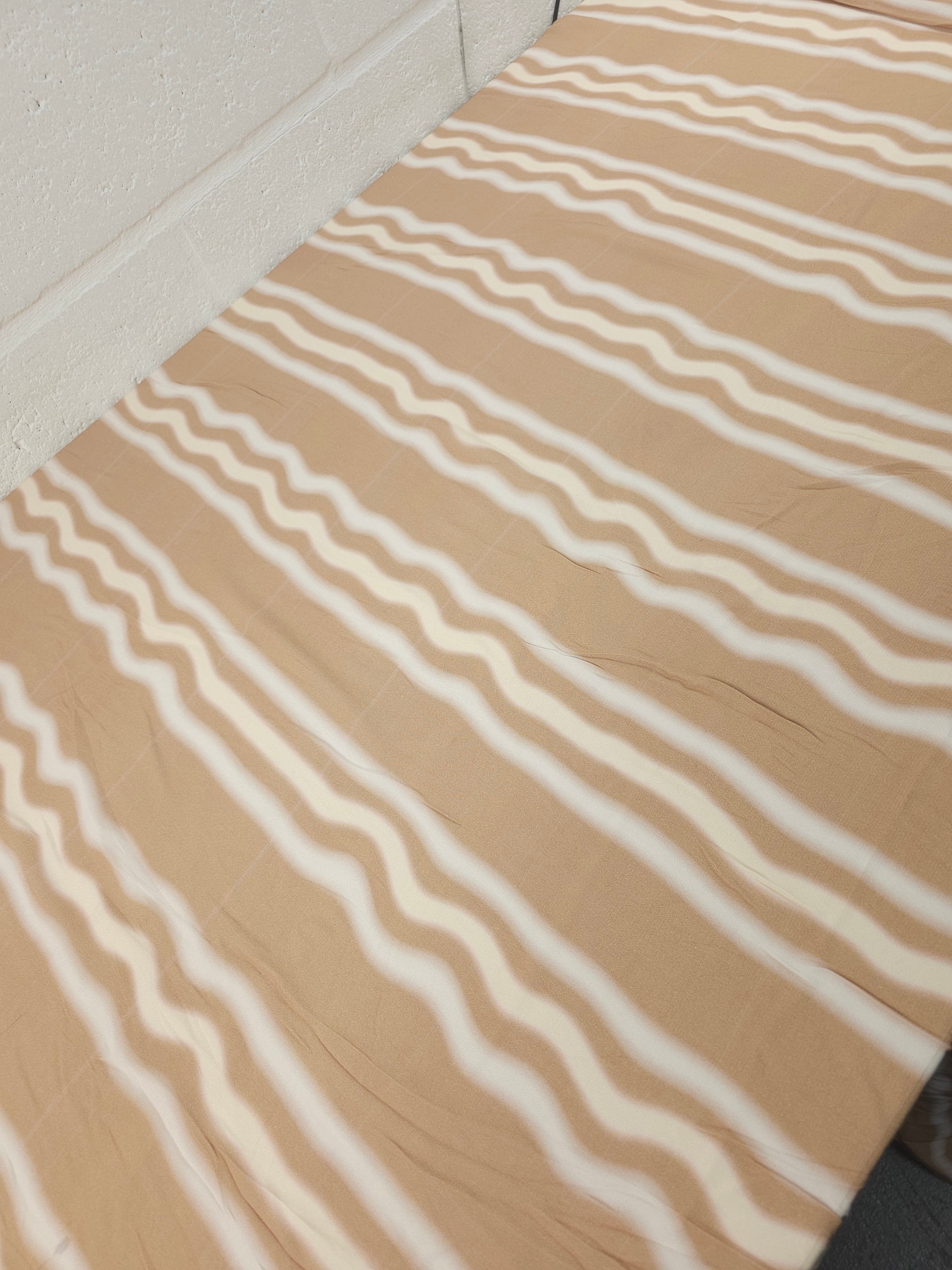Sandy Blur Stripe Viscose Crepe *DEFECT*