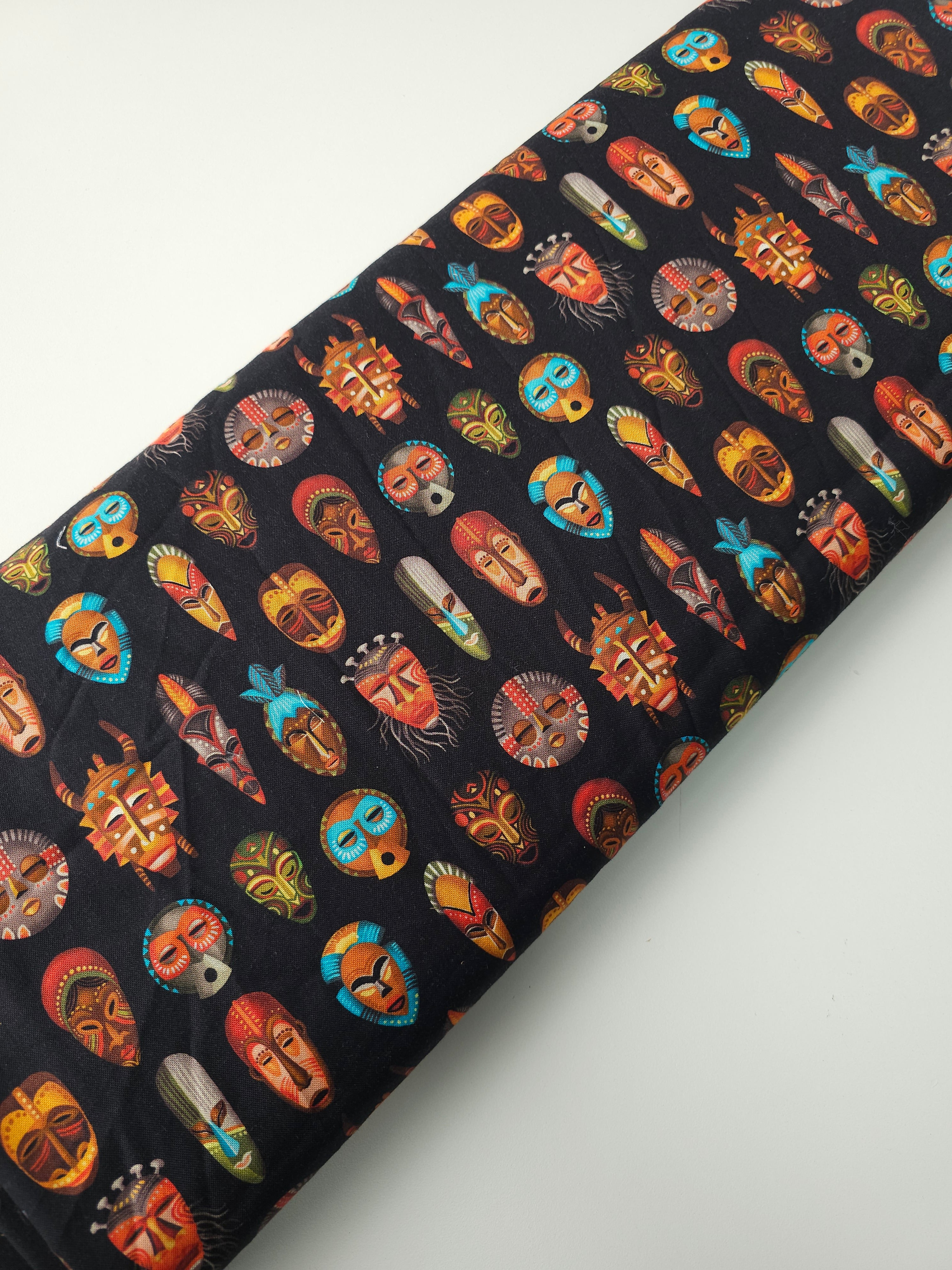 Tribal Masks Cotton - Michael Miller