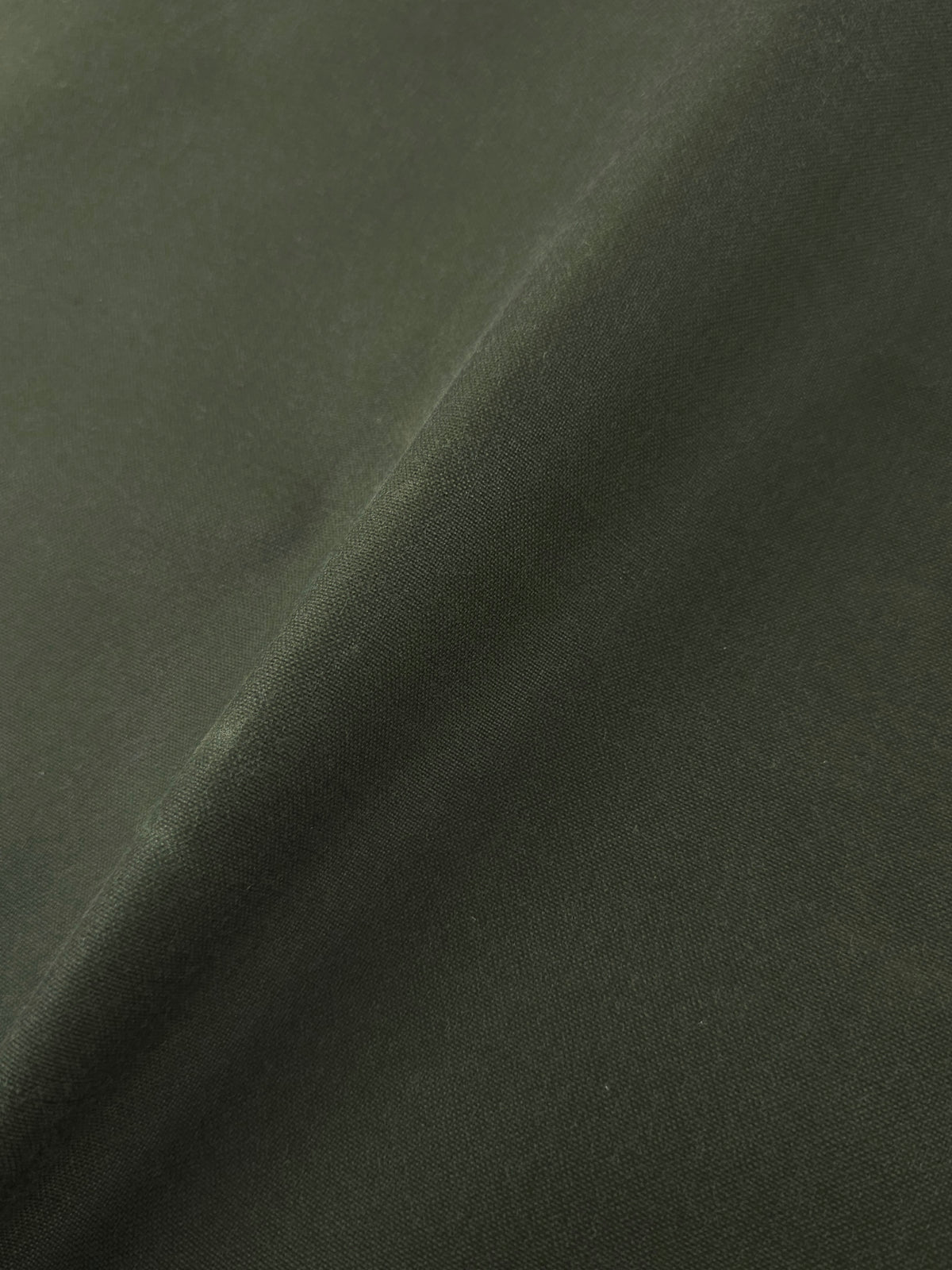 Deep Khaki Green Structured Wax Cotton