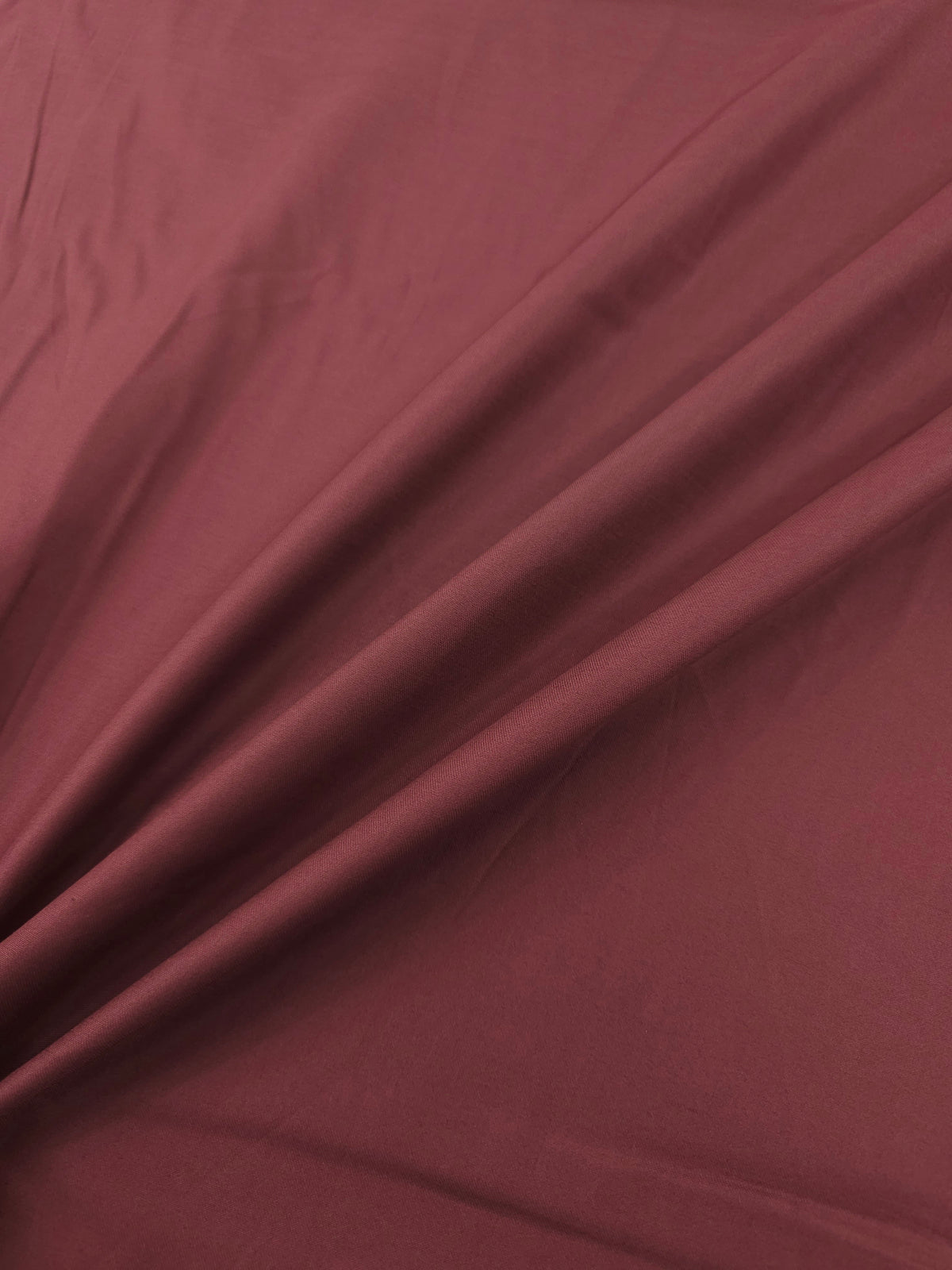 Muted Burgundy Cotton Satin 60"