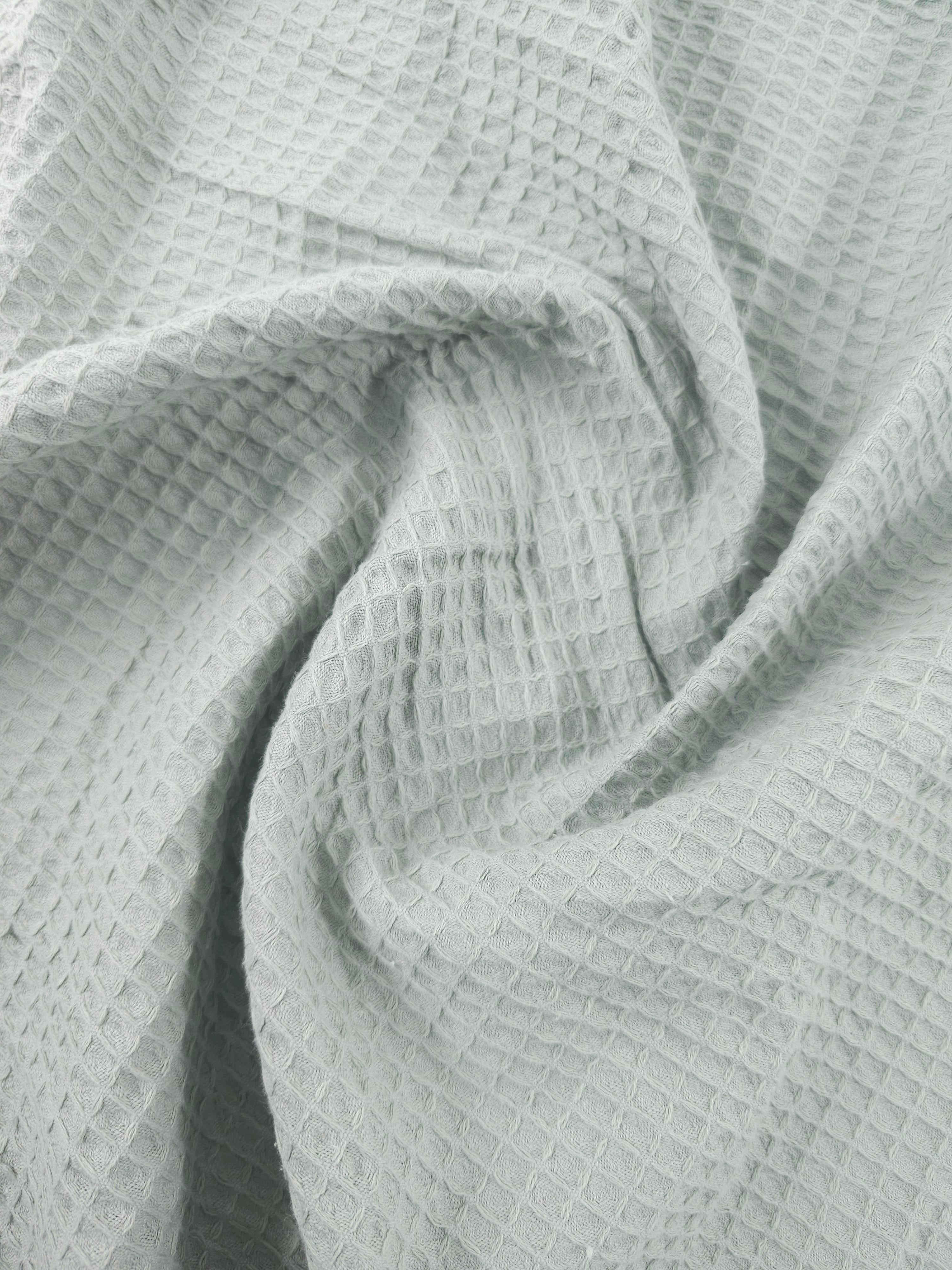 Light Grey Waffle Cotton *EXTRA WIDE*