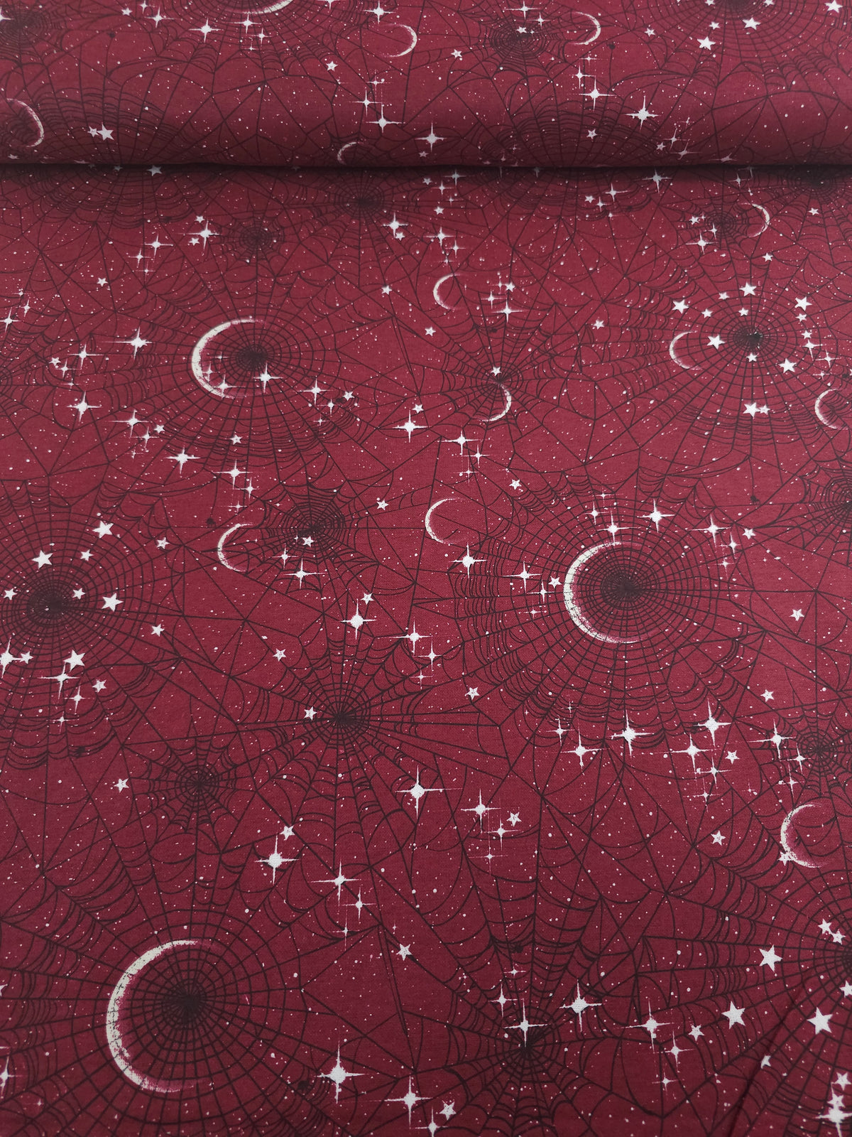 Burgundy Eclipse Web Lightweight Flannel Cotton - Joann