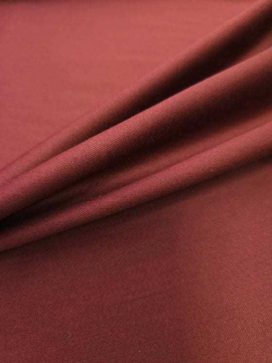 Chestnut Brown Brushed Cotton Tencel