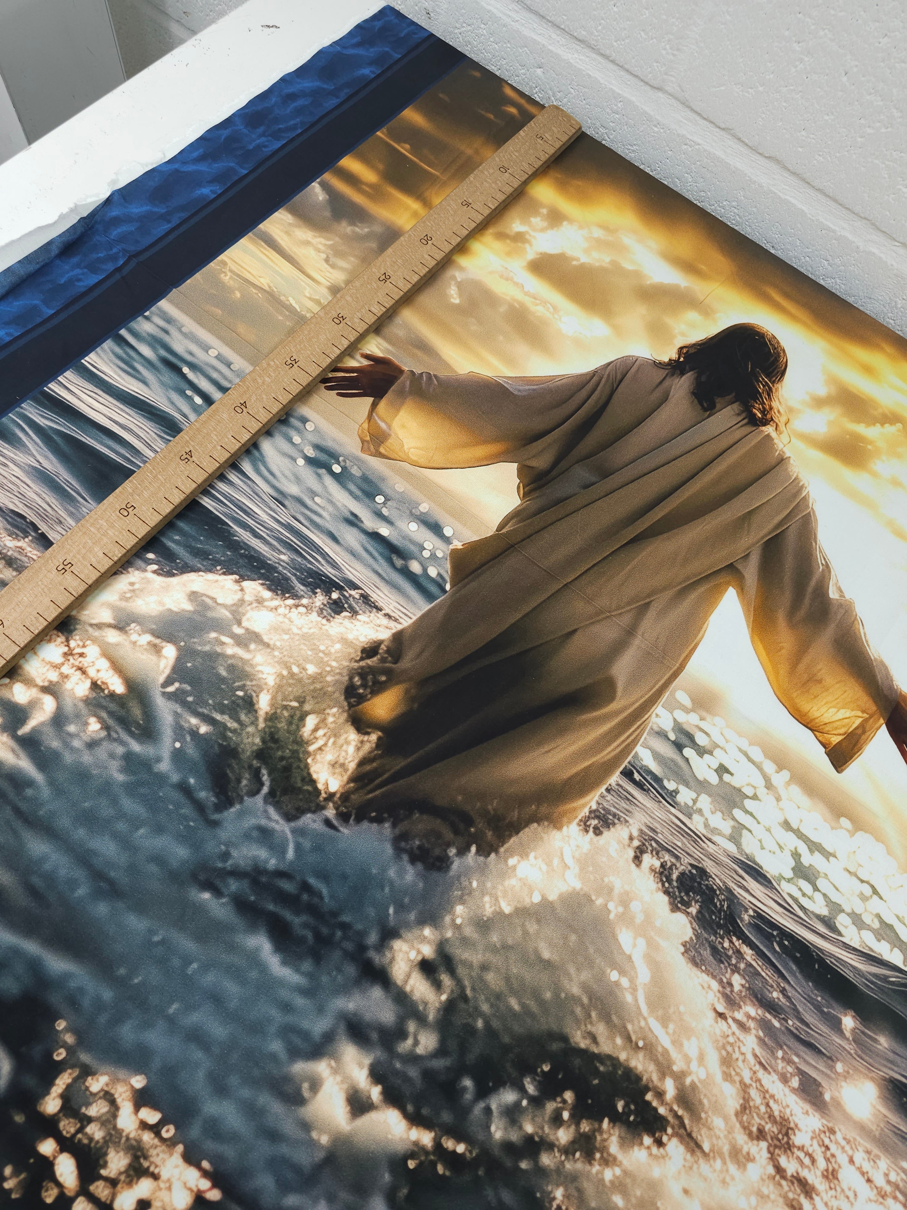 Walking On Water 100% Cotton - 90cm Panel