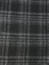 Black/White Tartan Lightweight Wool Mix