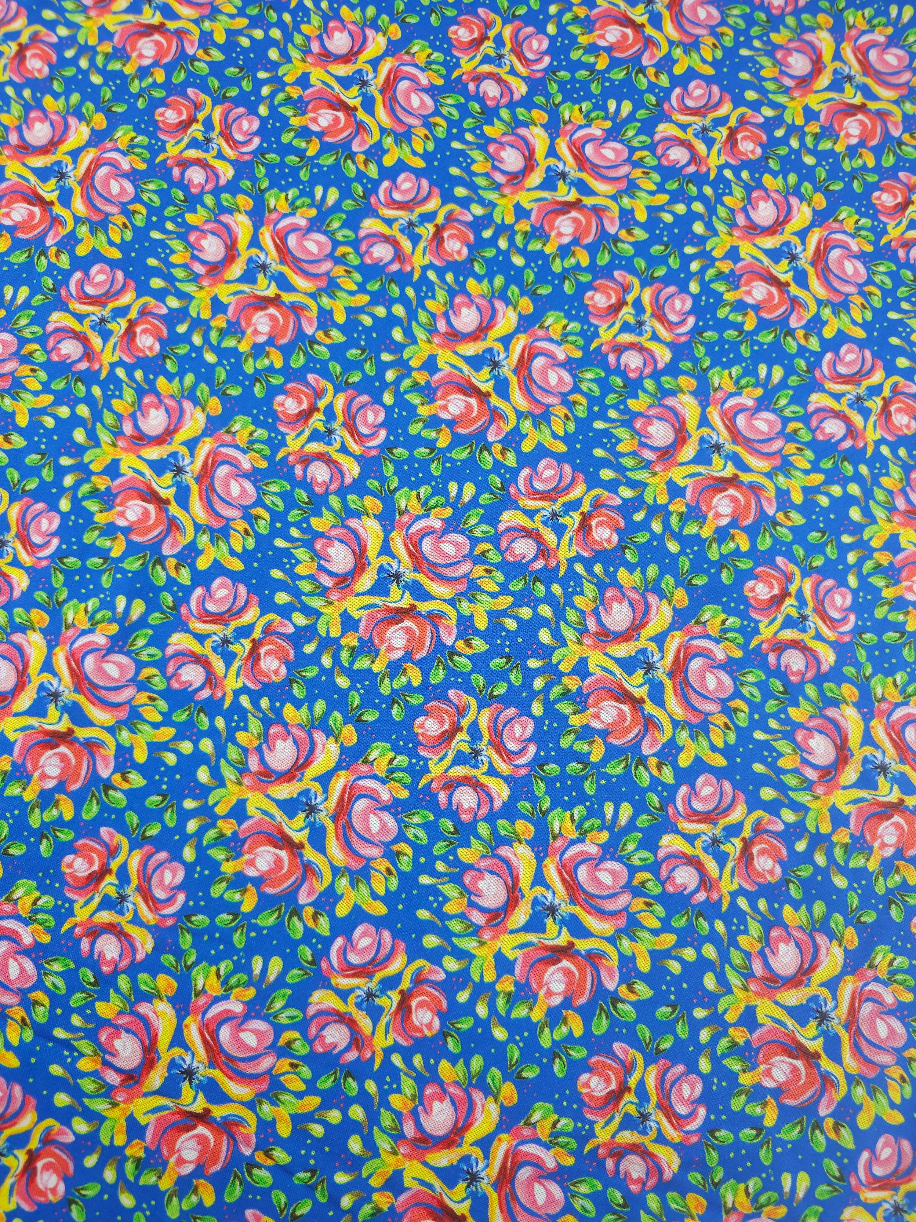 Bohemian Water Roses 100% Cotton