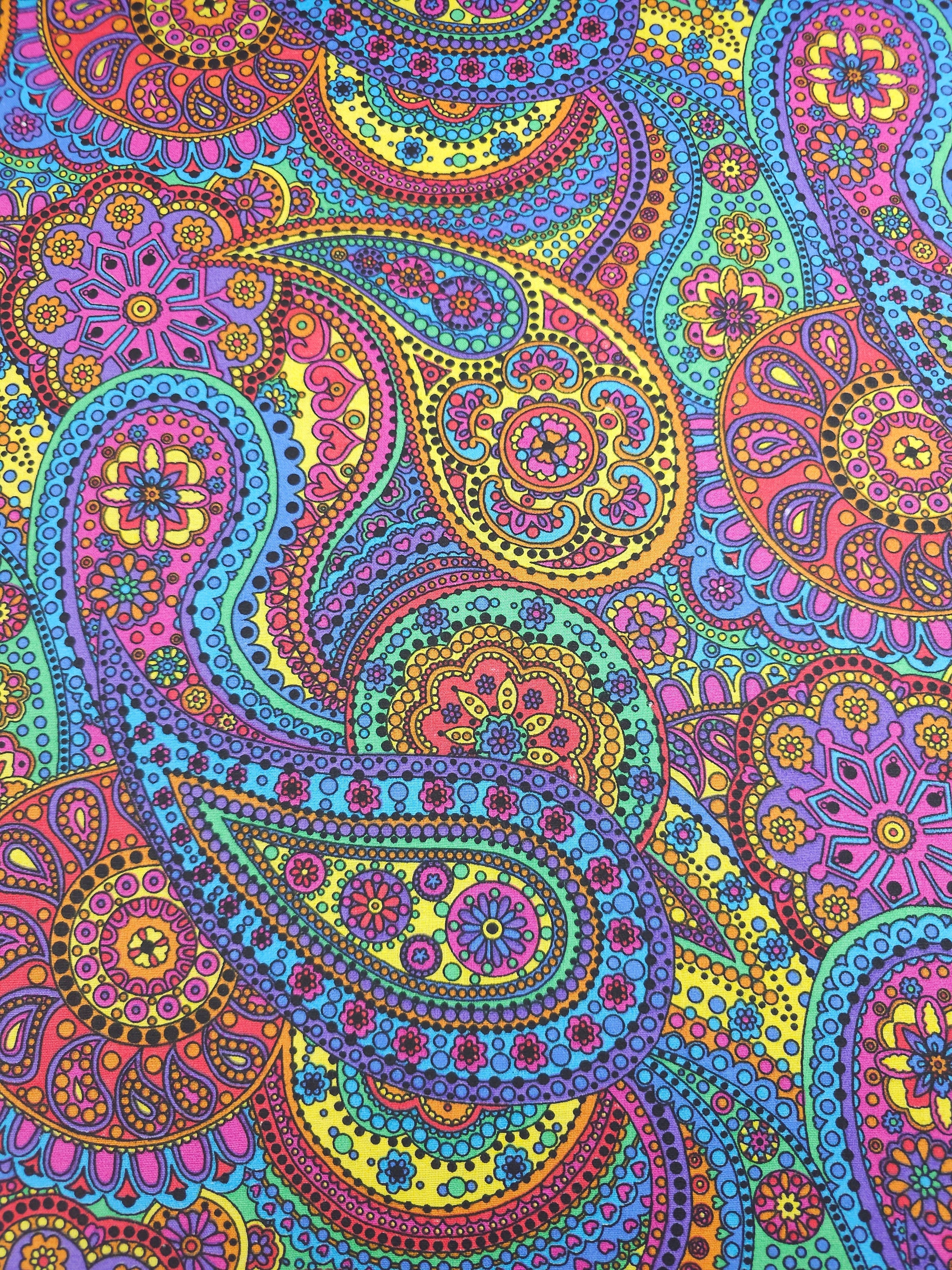 Quirky Paisley Paradise 100% Cotton 106” *EXTRA WIDE*
