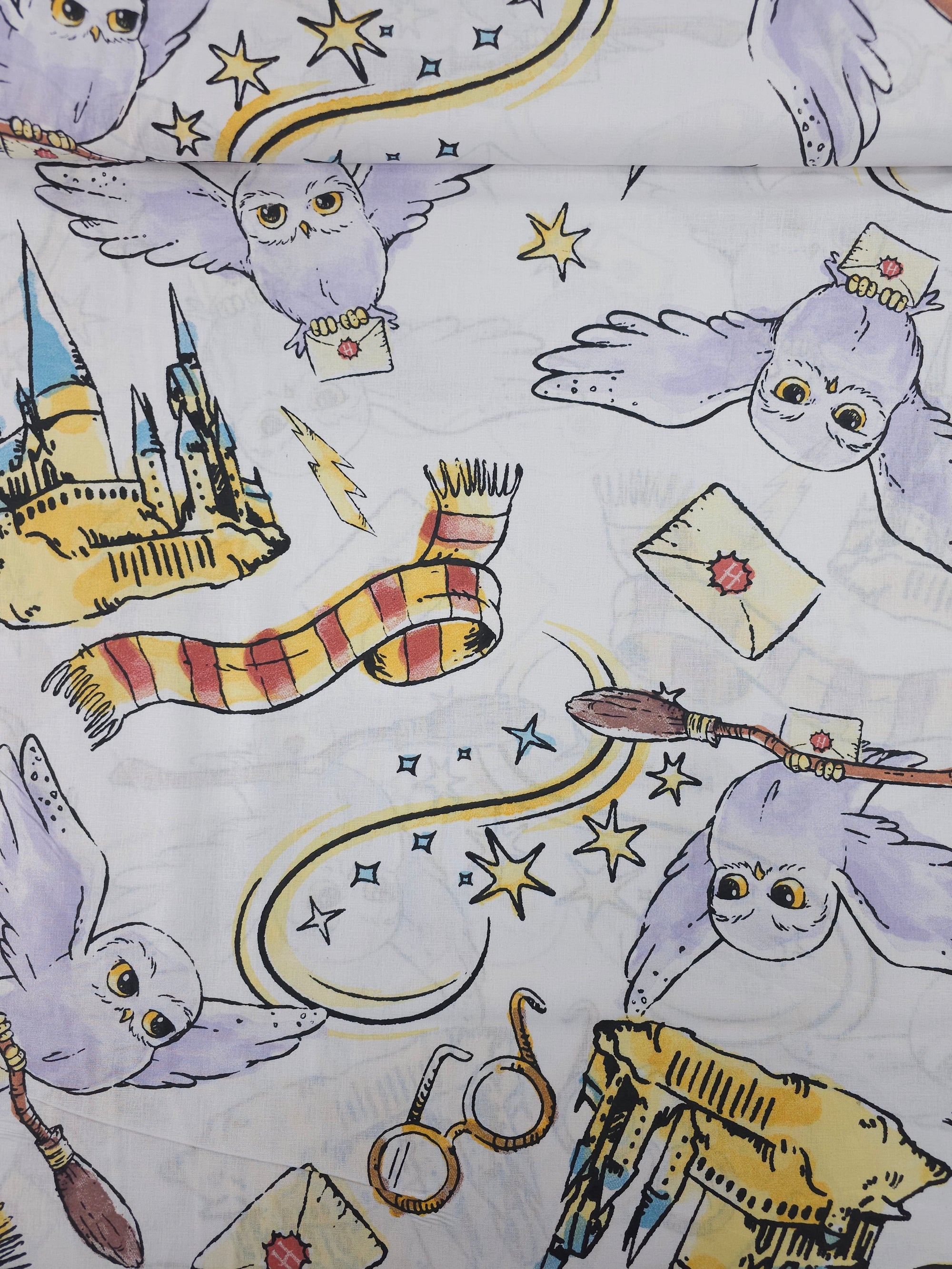 Harry Potter Hedwig 100% Cotton 112" *EXTRA WIDE*
