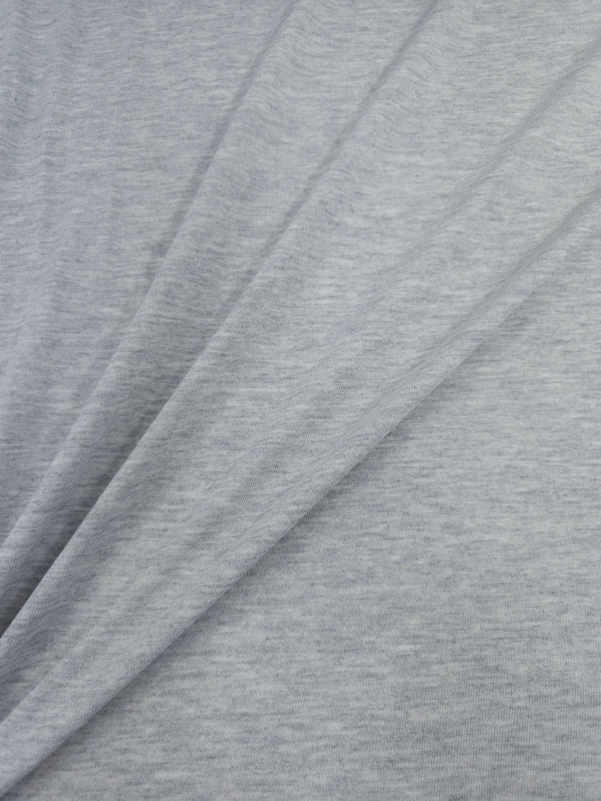 Light Grey Marl Cotton Jersey
