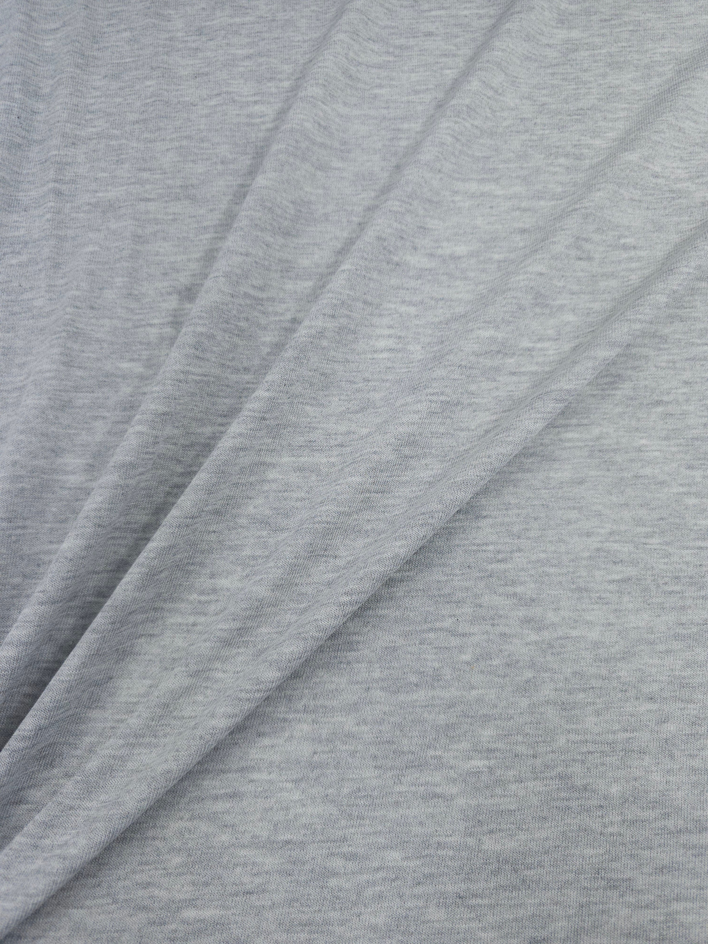 Light Grey Marl Cotton Jersey