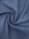 Navy/Red Check Poly Wool