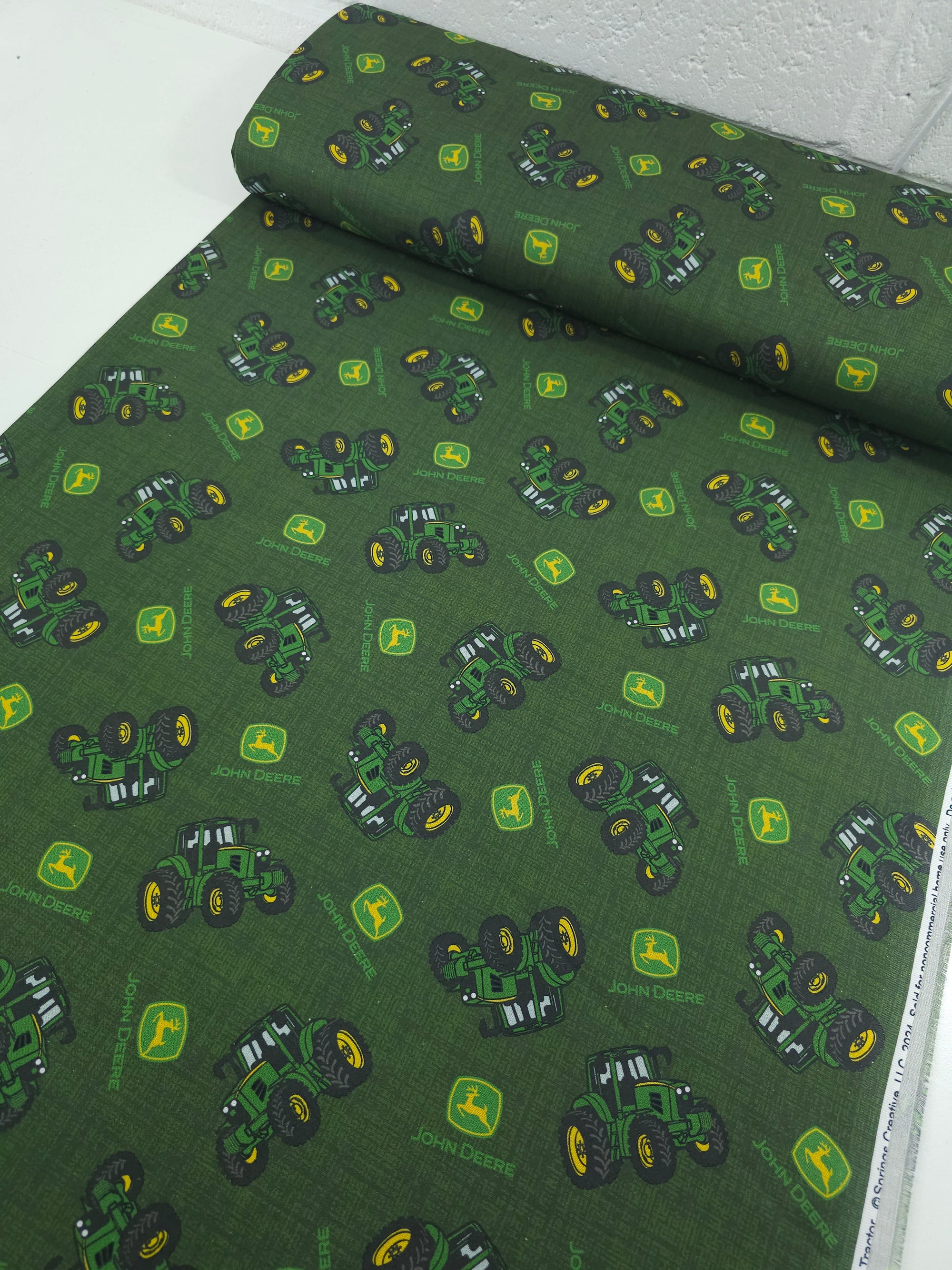 John Deere Classic Tractor 100% Cotton