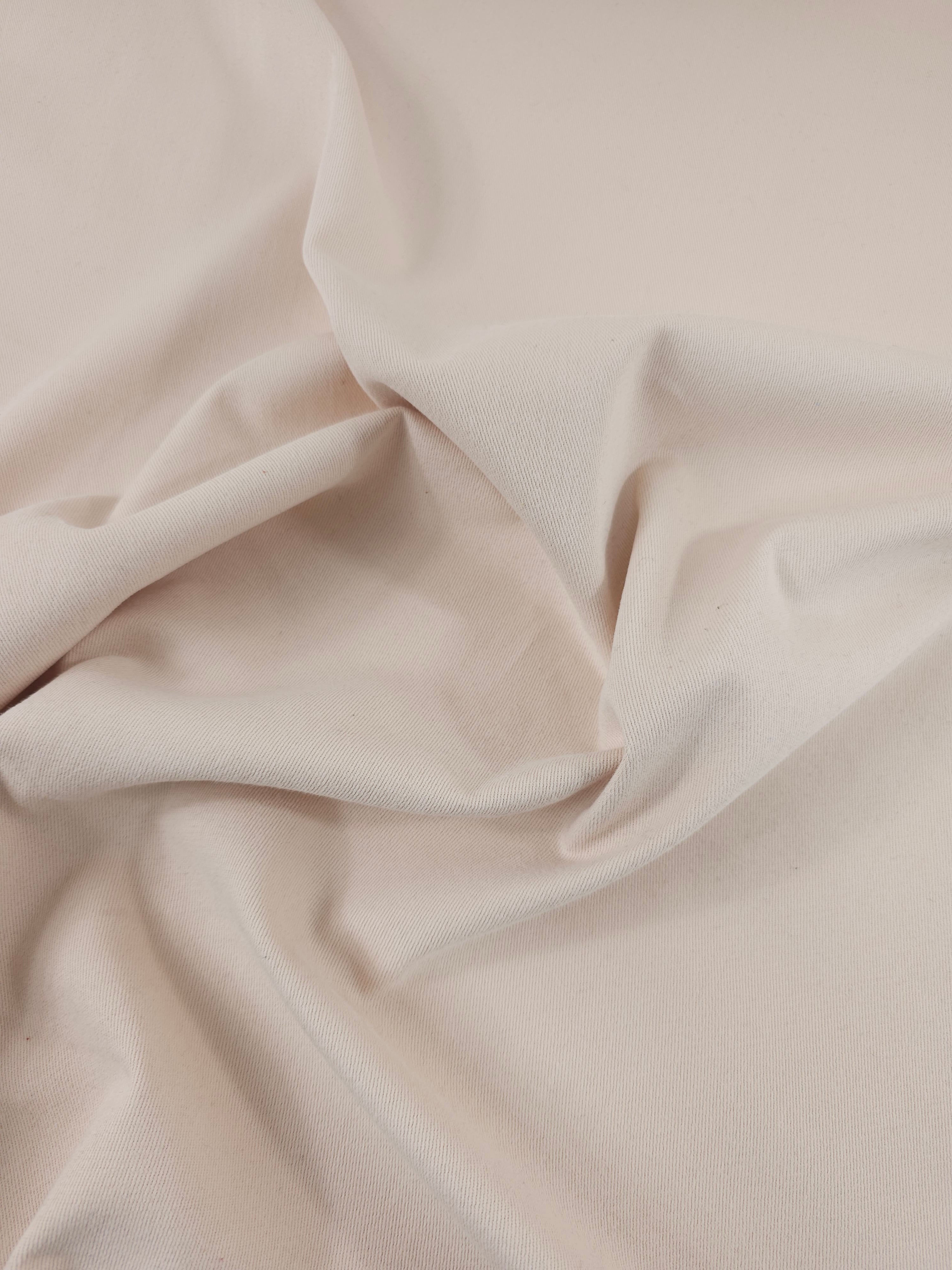 Pale Peach Brushed Cotton Twill