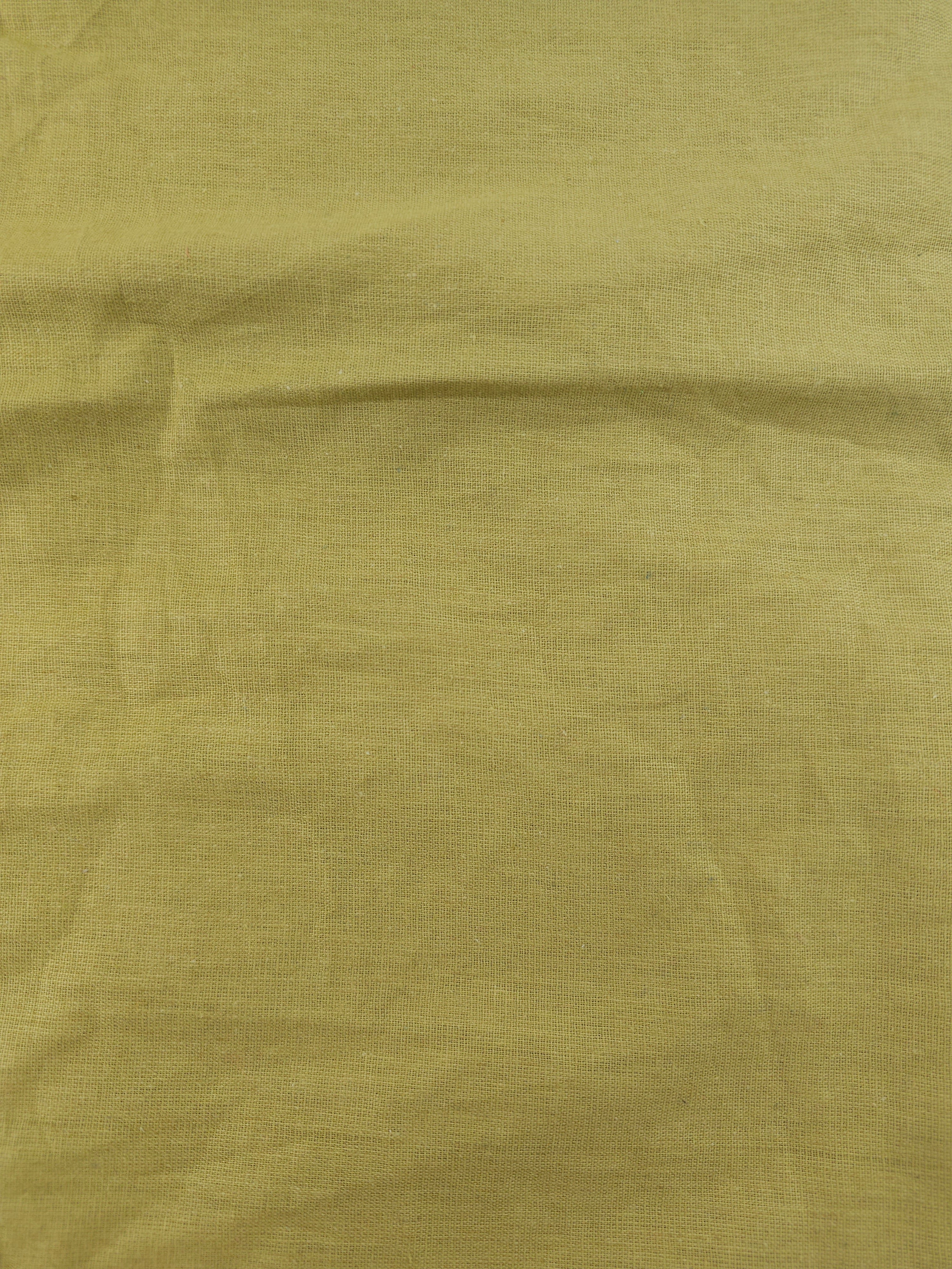 Golden olive Viscose linen- 1m piece