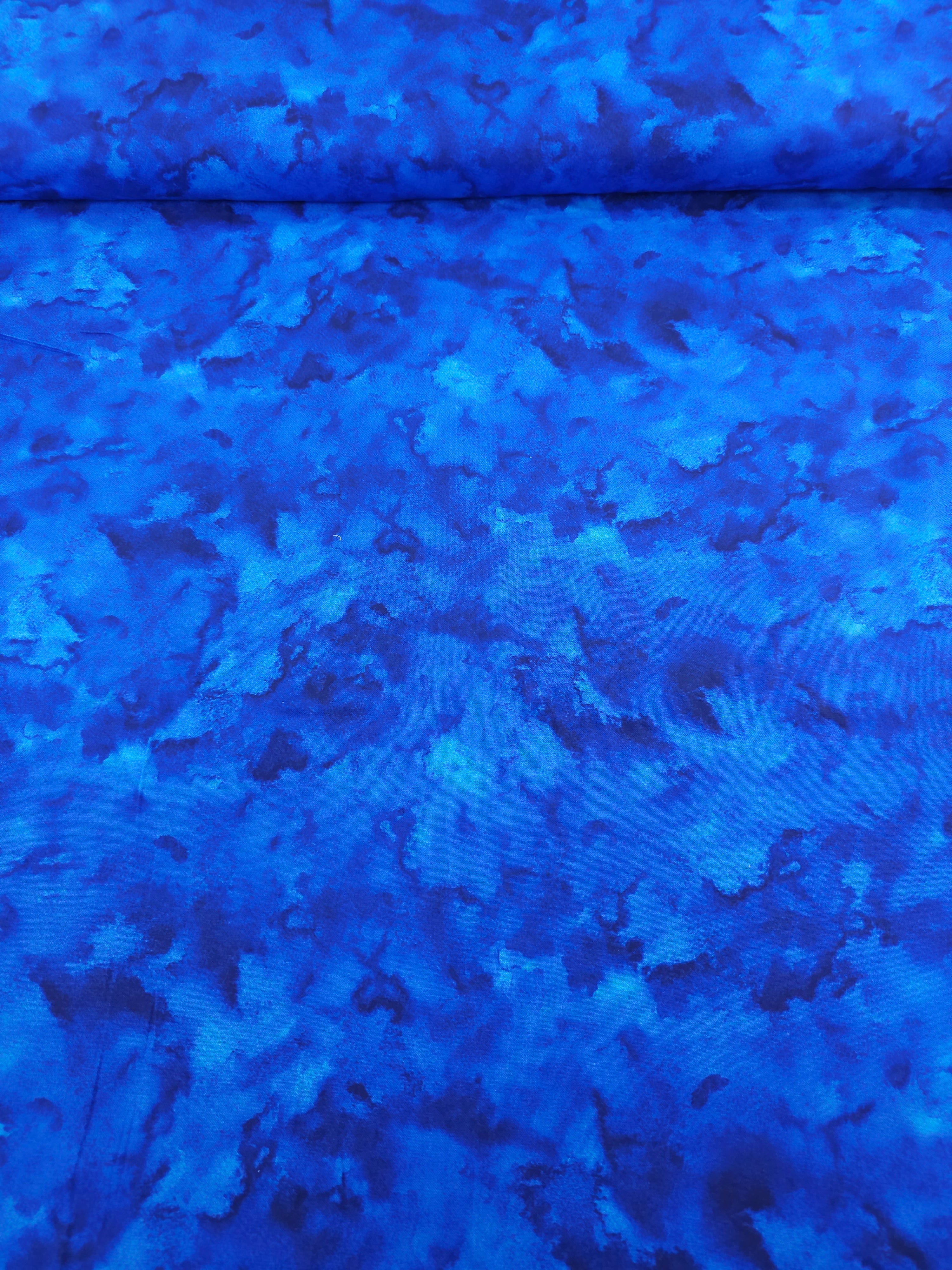 Blue Nebula Smoke Diffusion 100% Cotton 118" *EXTRA WIDE*