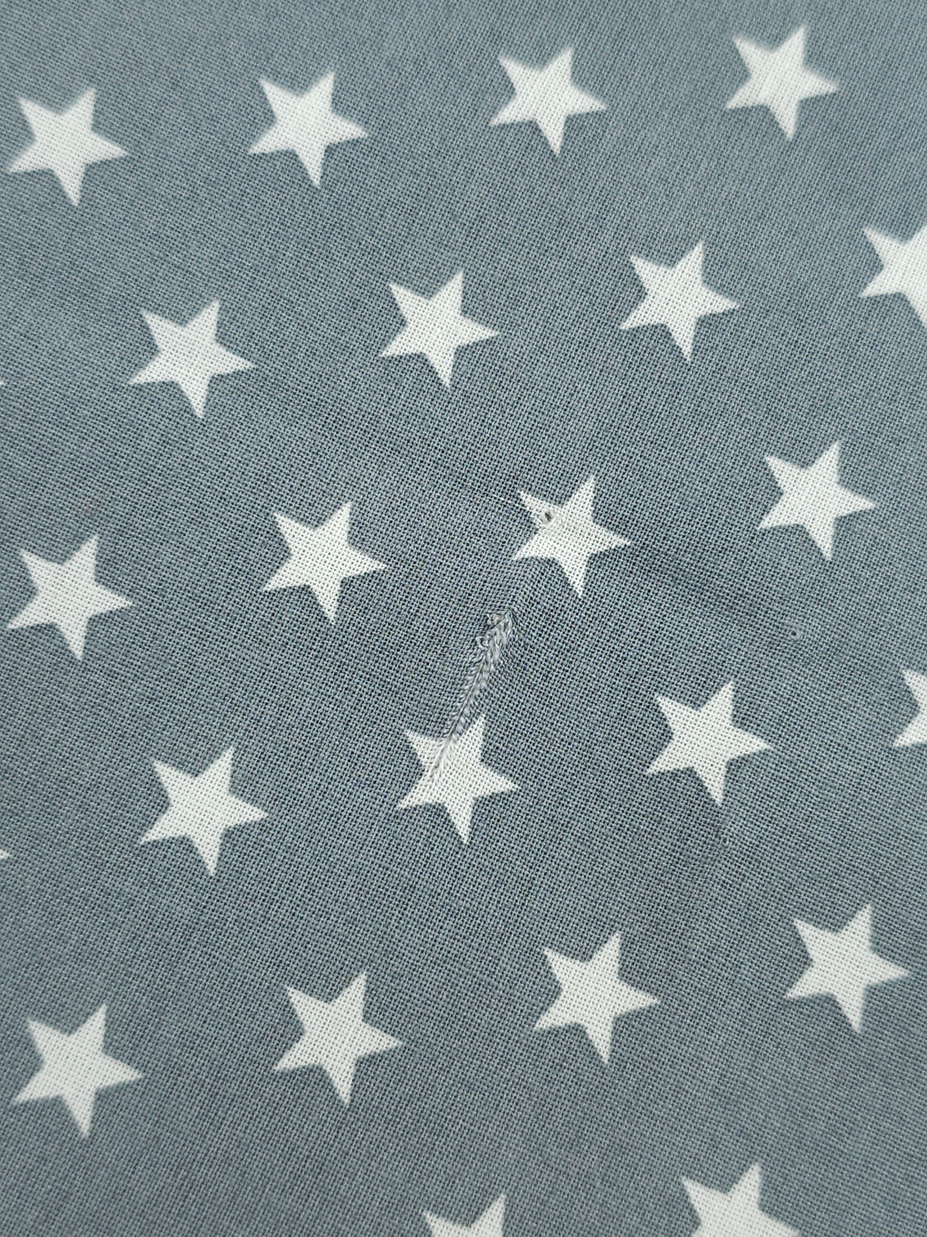 Grey Petit Stars Lightweight Cotton 57" *DEFECT*