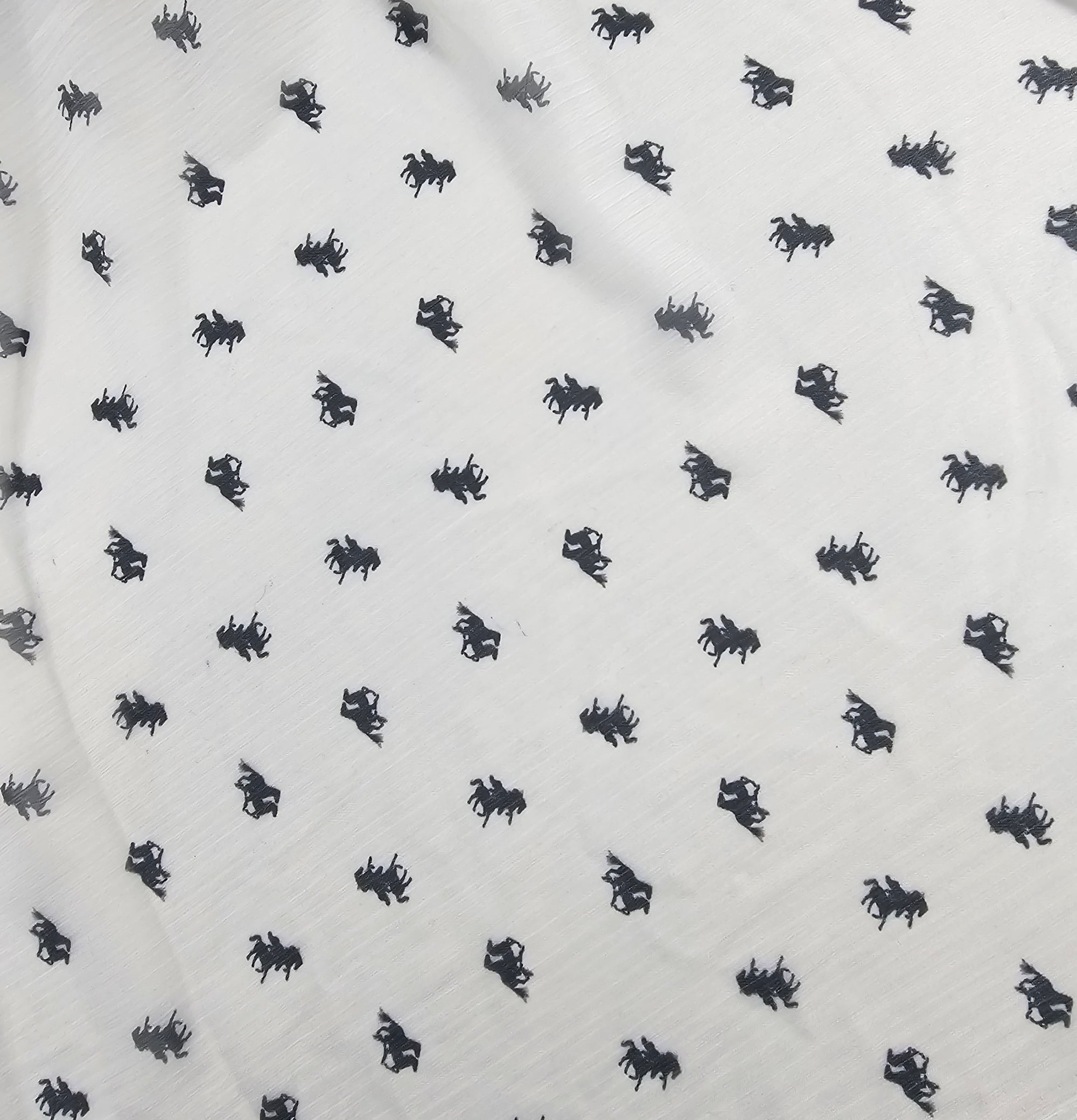Horse Crinkle Chiffon - 6.20m Piece