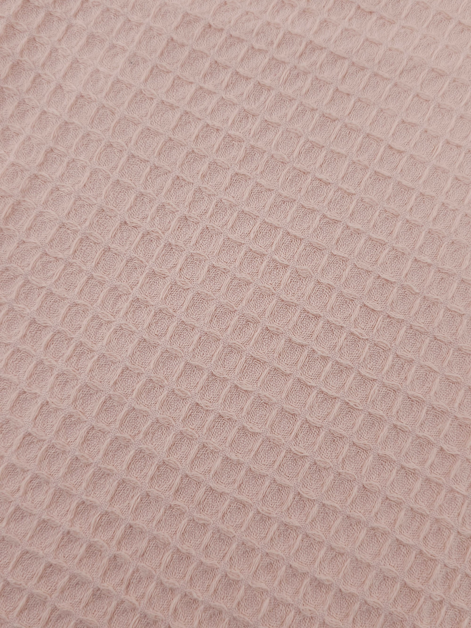 Baby Pink Waffle Cotton *EXTRA WIDE*