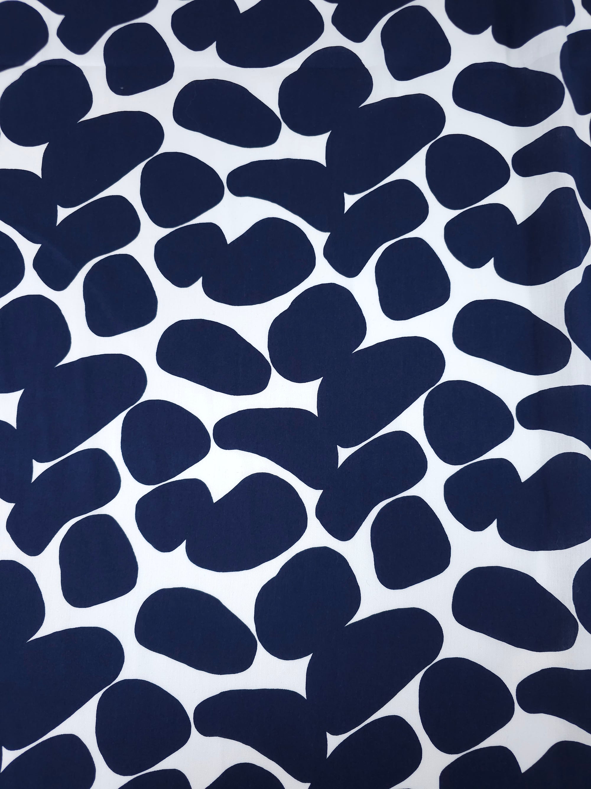 Navy/White Pebble Lightweight Cotton