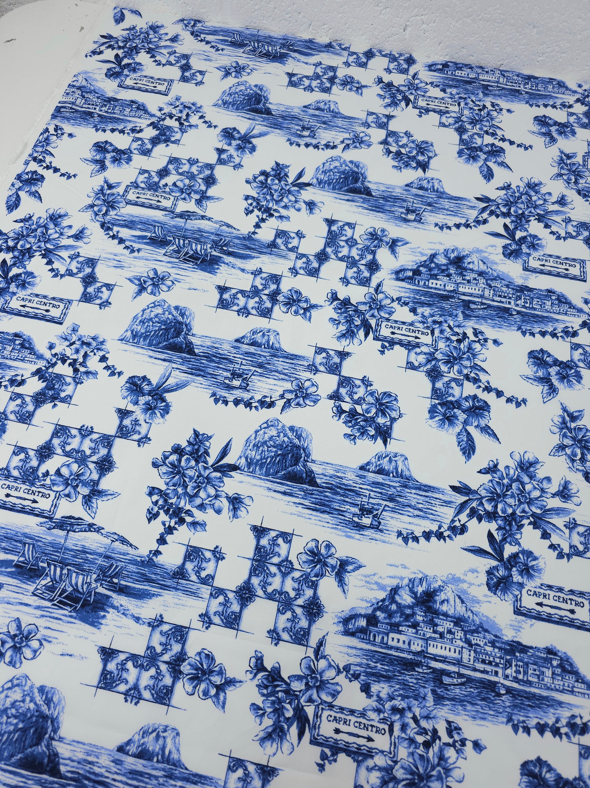 Blue Capri Centro Cotton Poplin