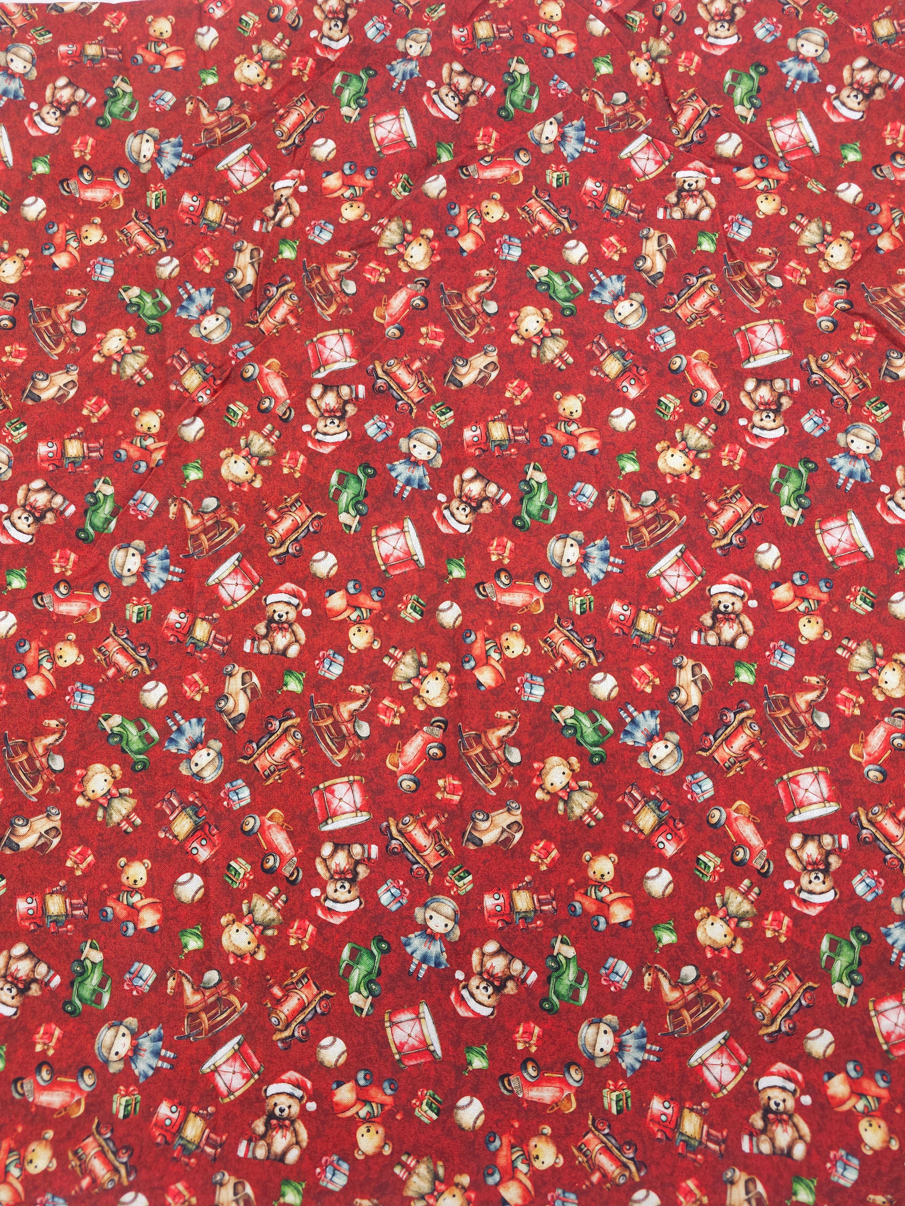 Red Christmas Cotton- 2.2m piece