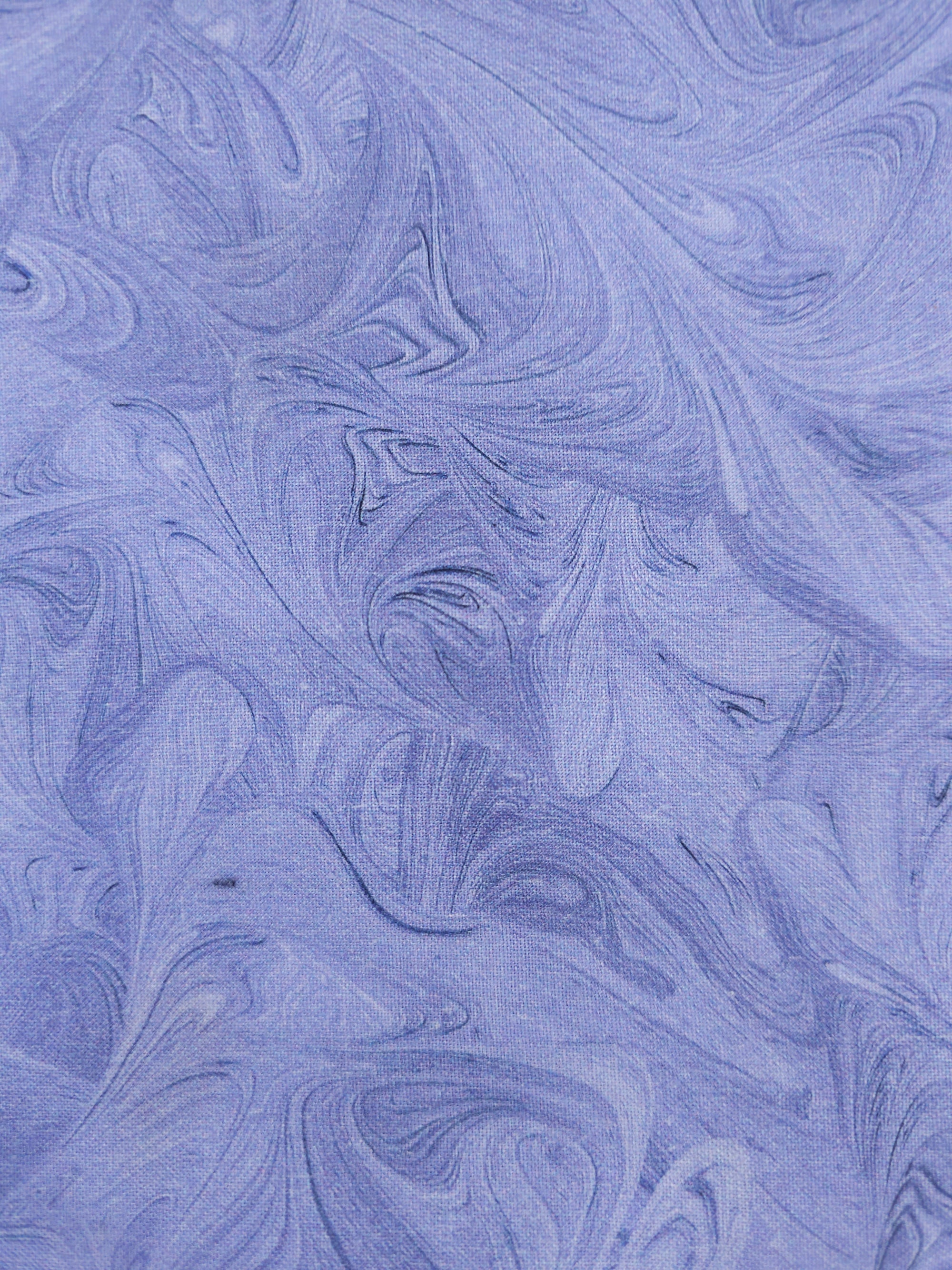 Lavender Marble Swirls Cotton (Defect) - 4.2m Piece