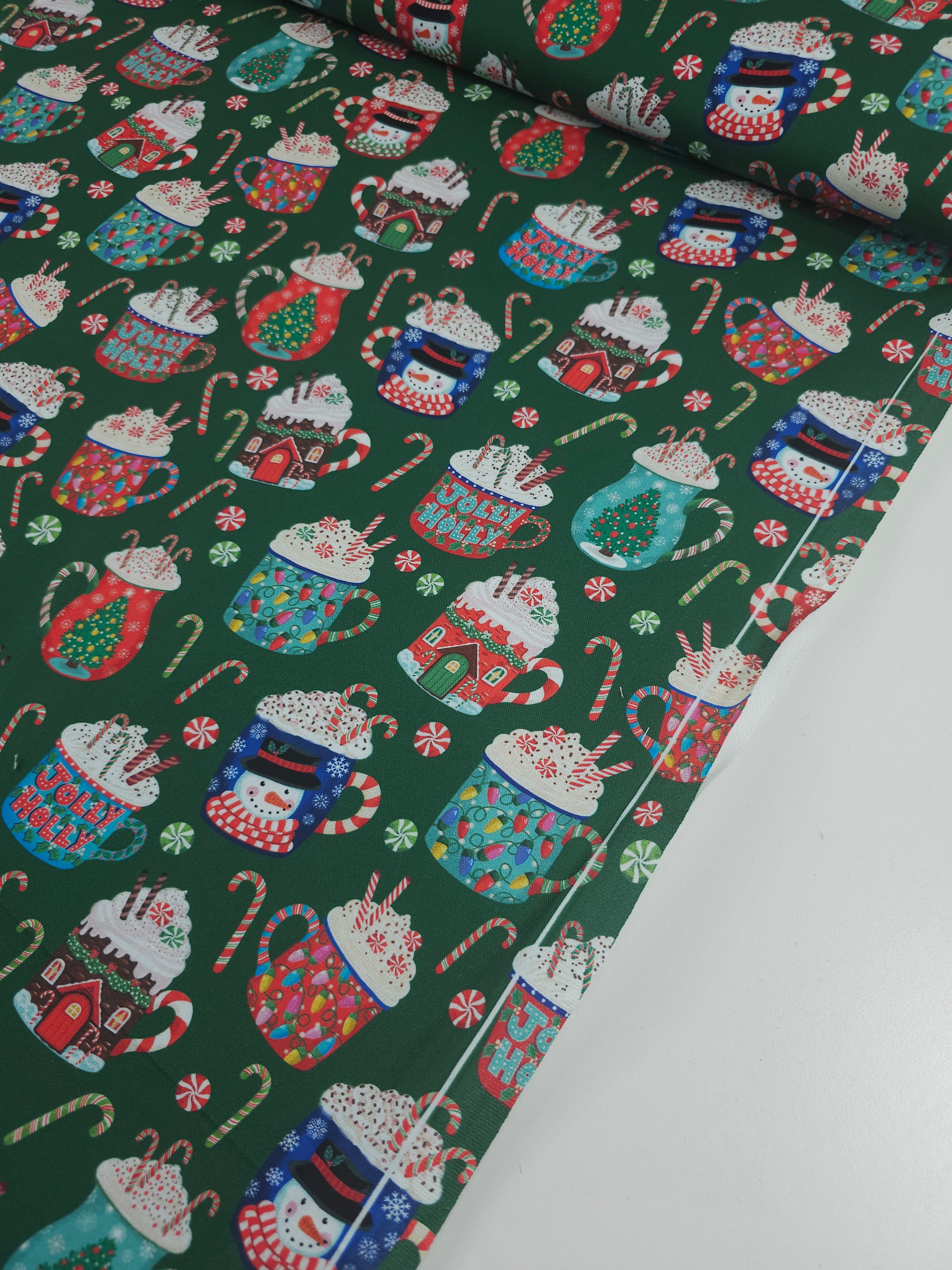 Xmas Cup of Cocoa 100% Cotton