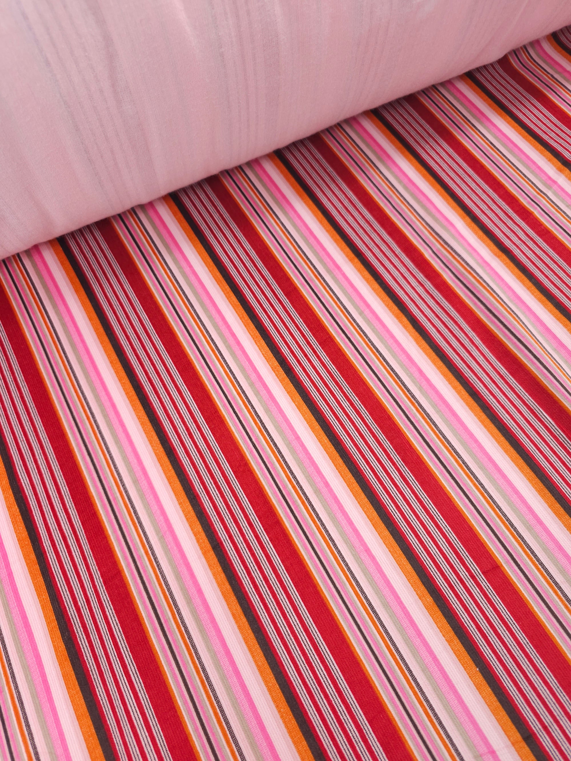 Retro Multi Stripe Corduroy