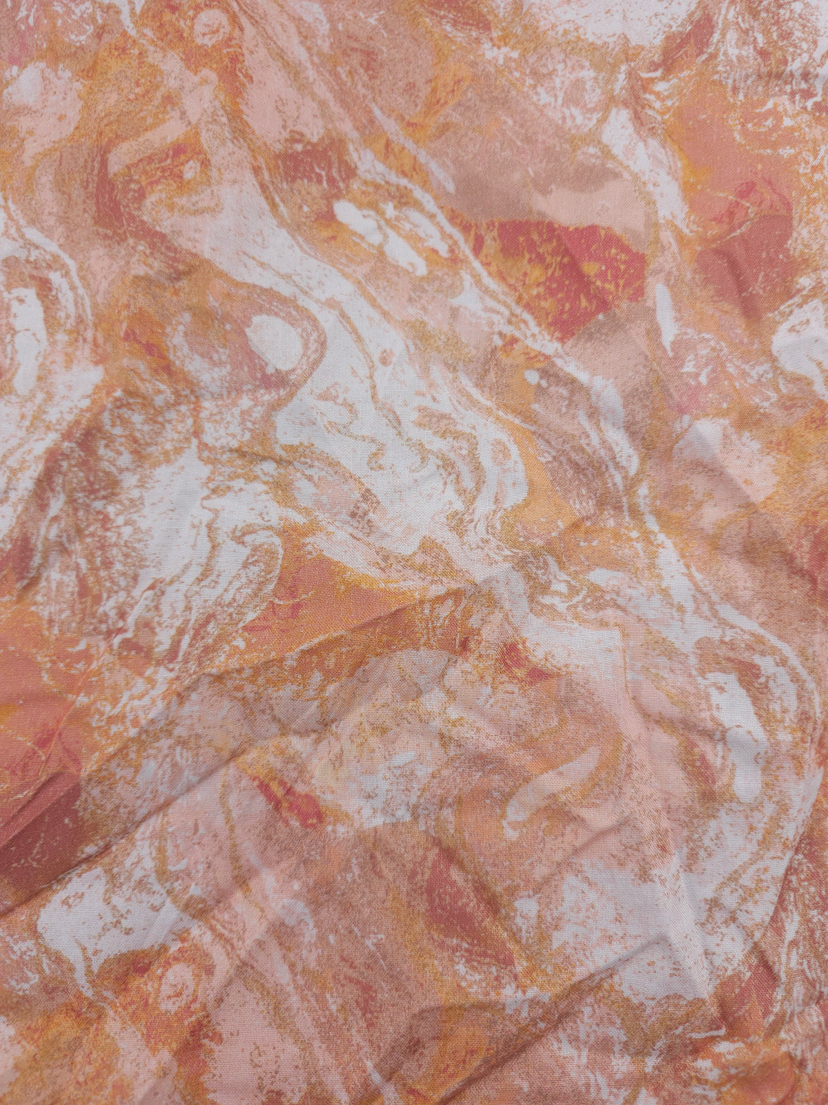 Rose gold/peach marble Cotton (Various Sizes)