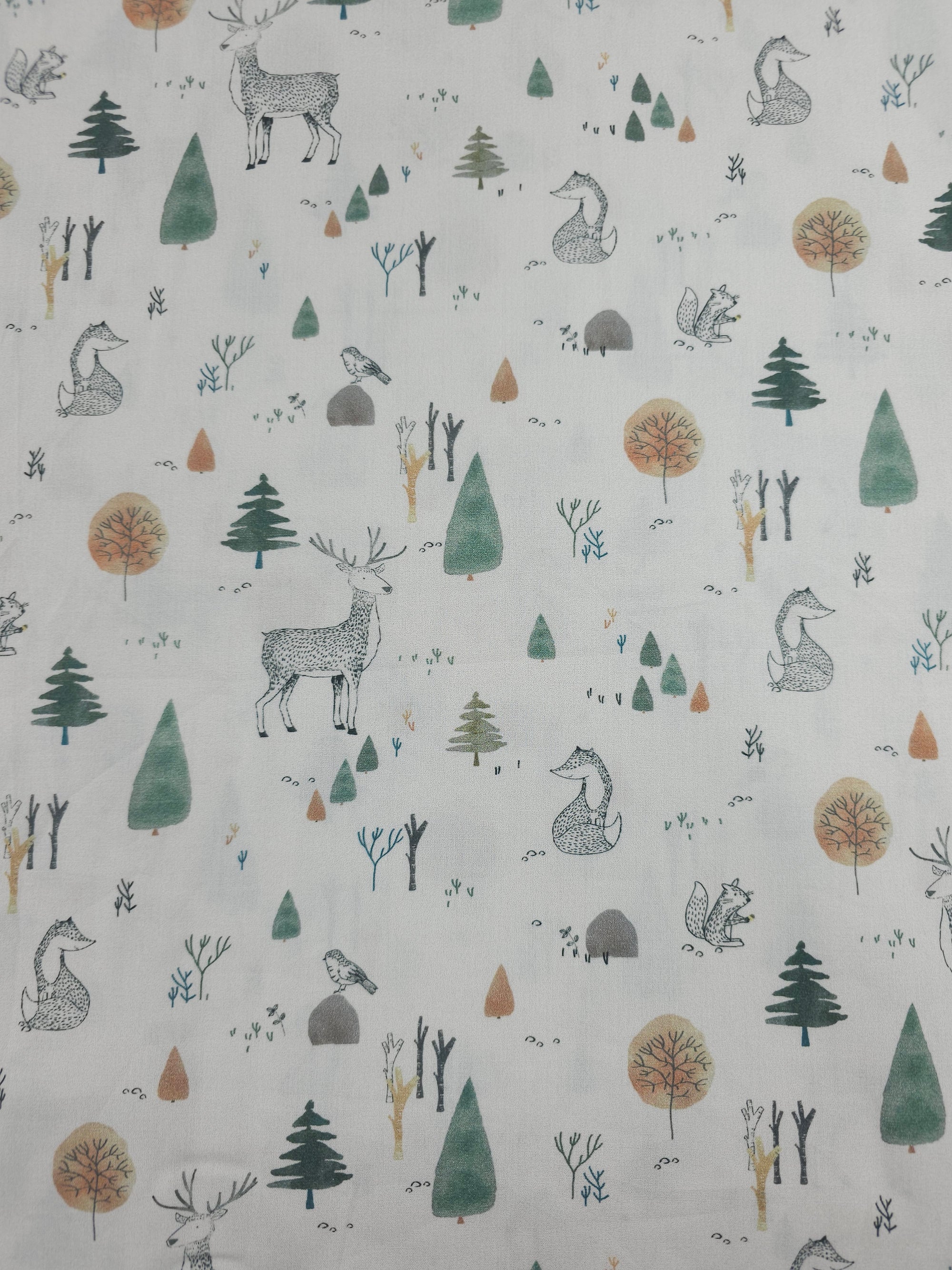 Winter Woodland 100% Cotton 60"