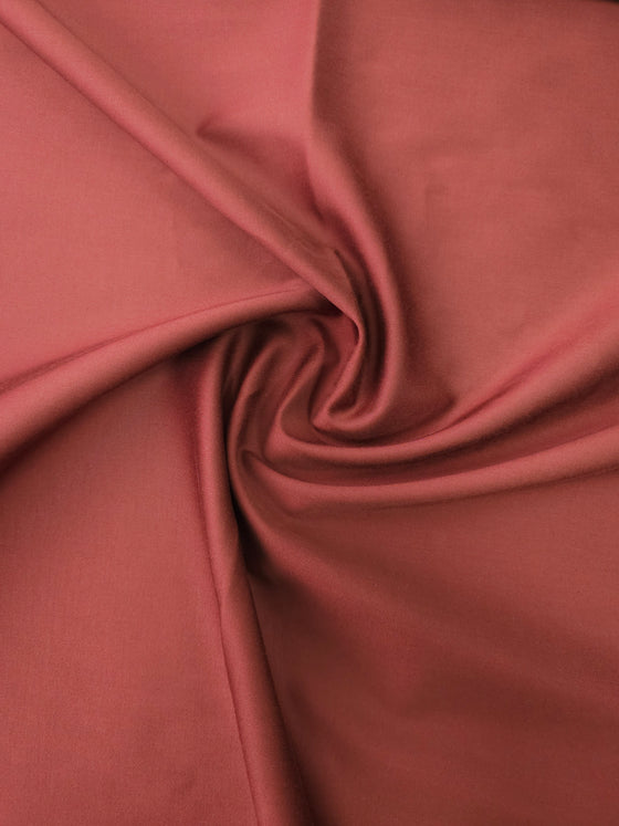 Deep Terracotta Brushed Cotton Tencel