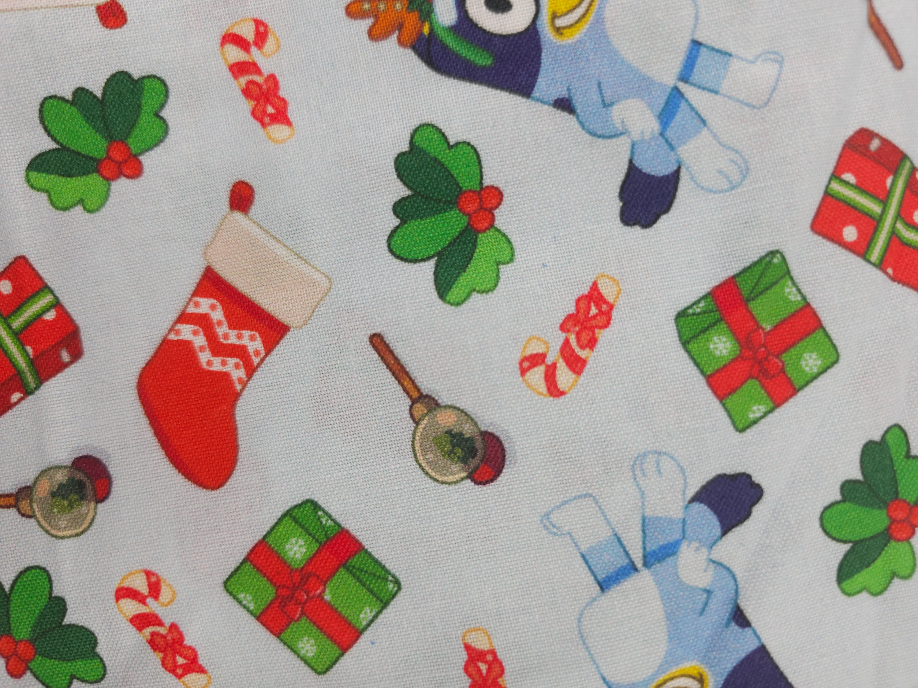 Bluey Christmas 100% Cotton - 1.4m