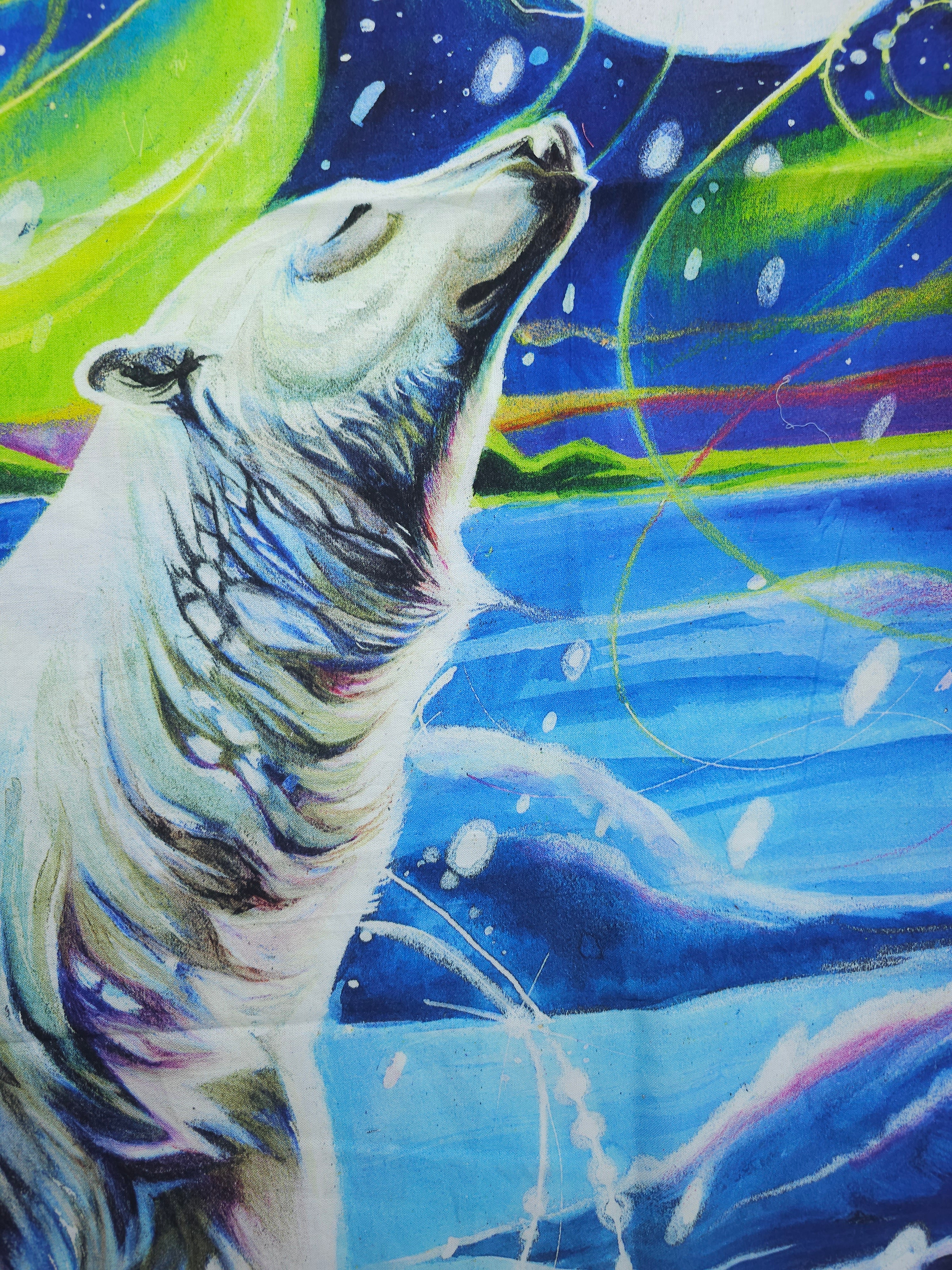 Aurealis Polar bear Cotton panel- 1.1m