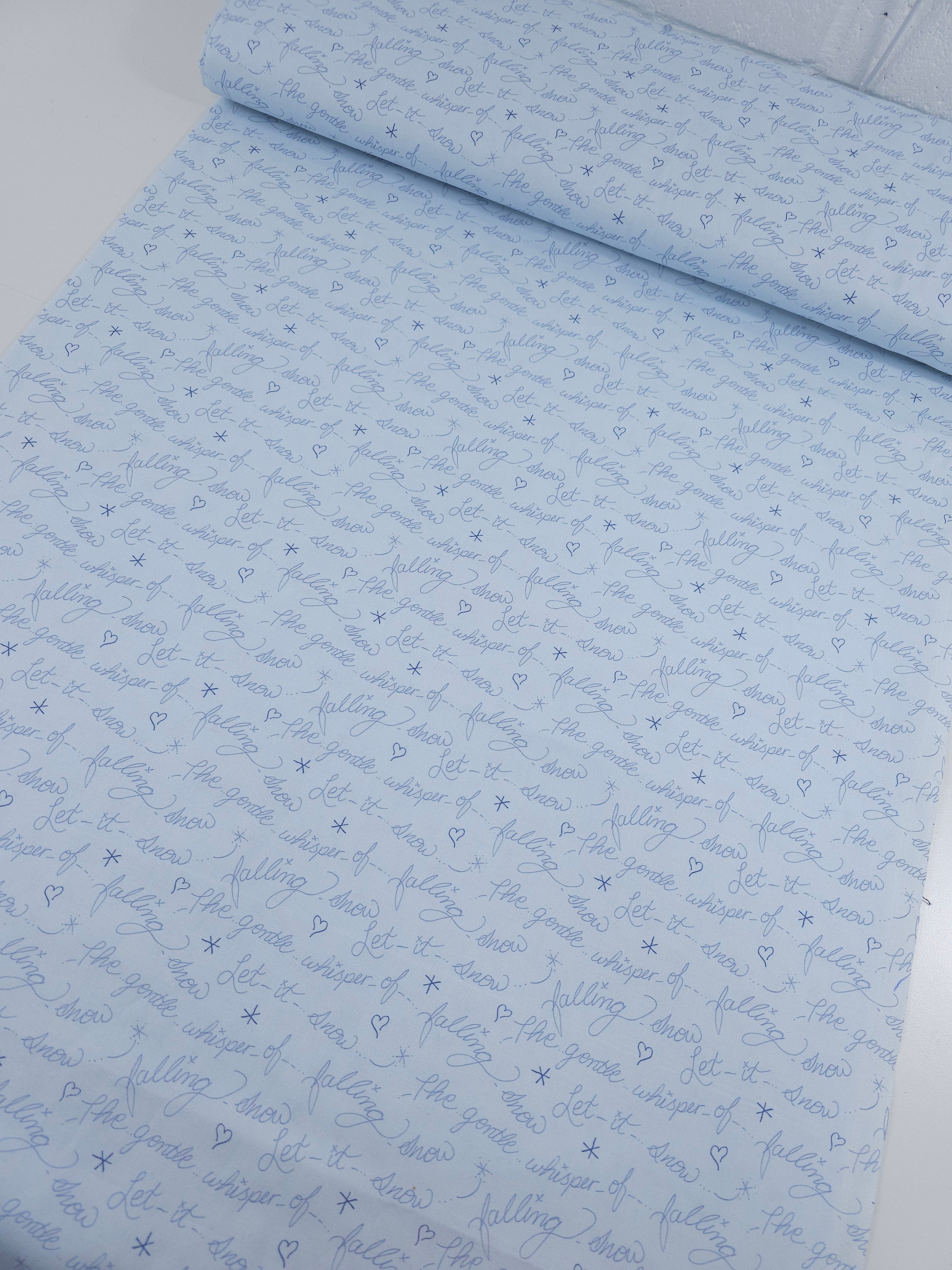 Let It Snow Gentle Whisper 100% Cotton