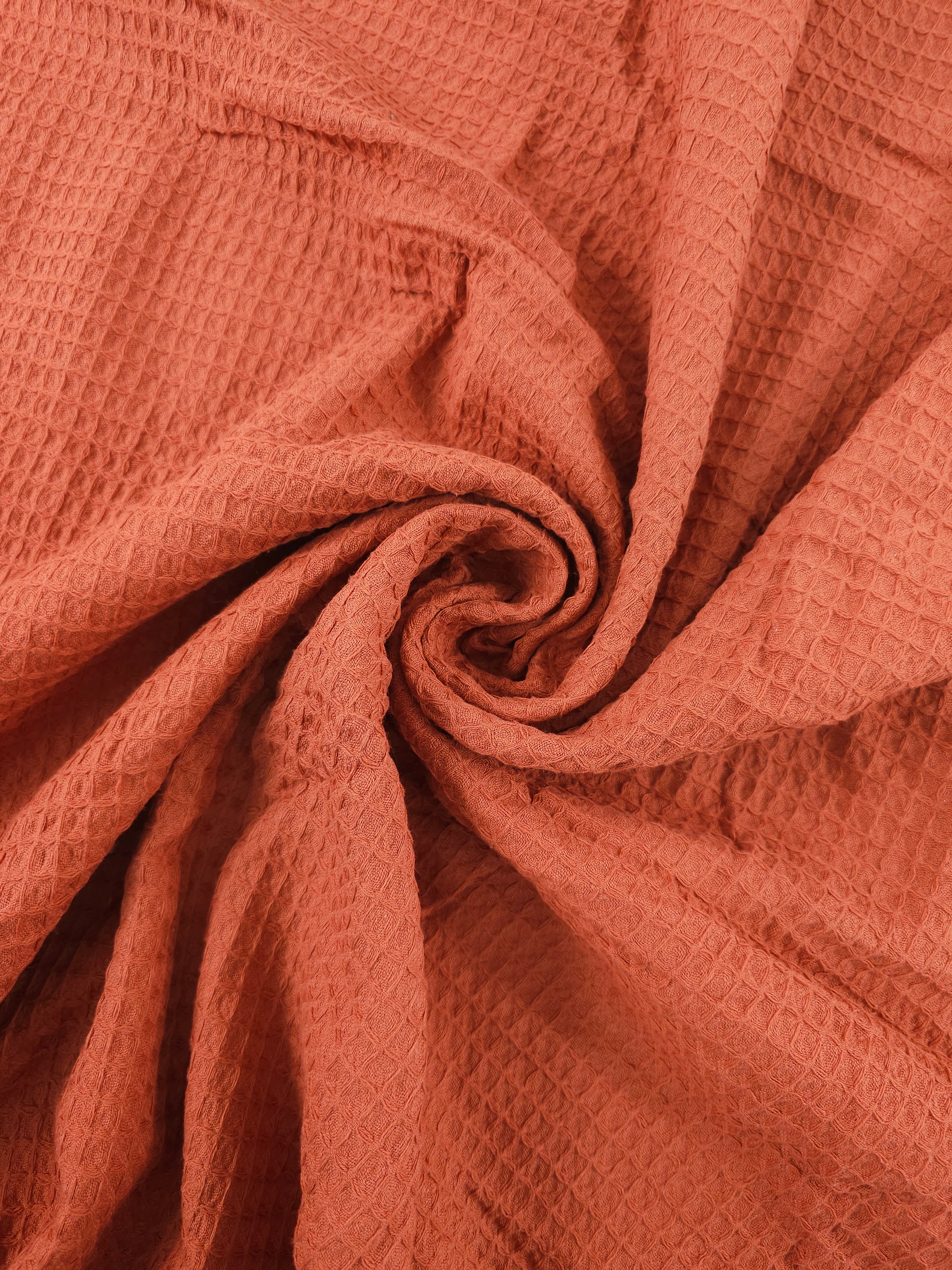 Rustic Brick Waffle Cotton *EXTRA WIDE*