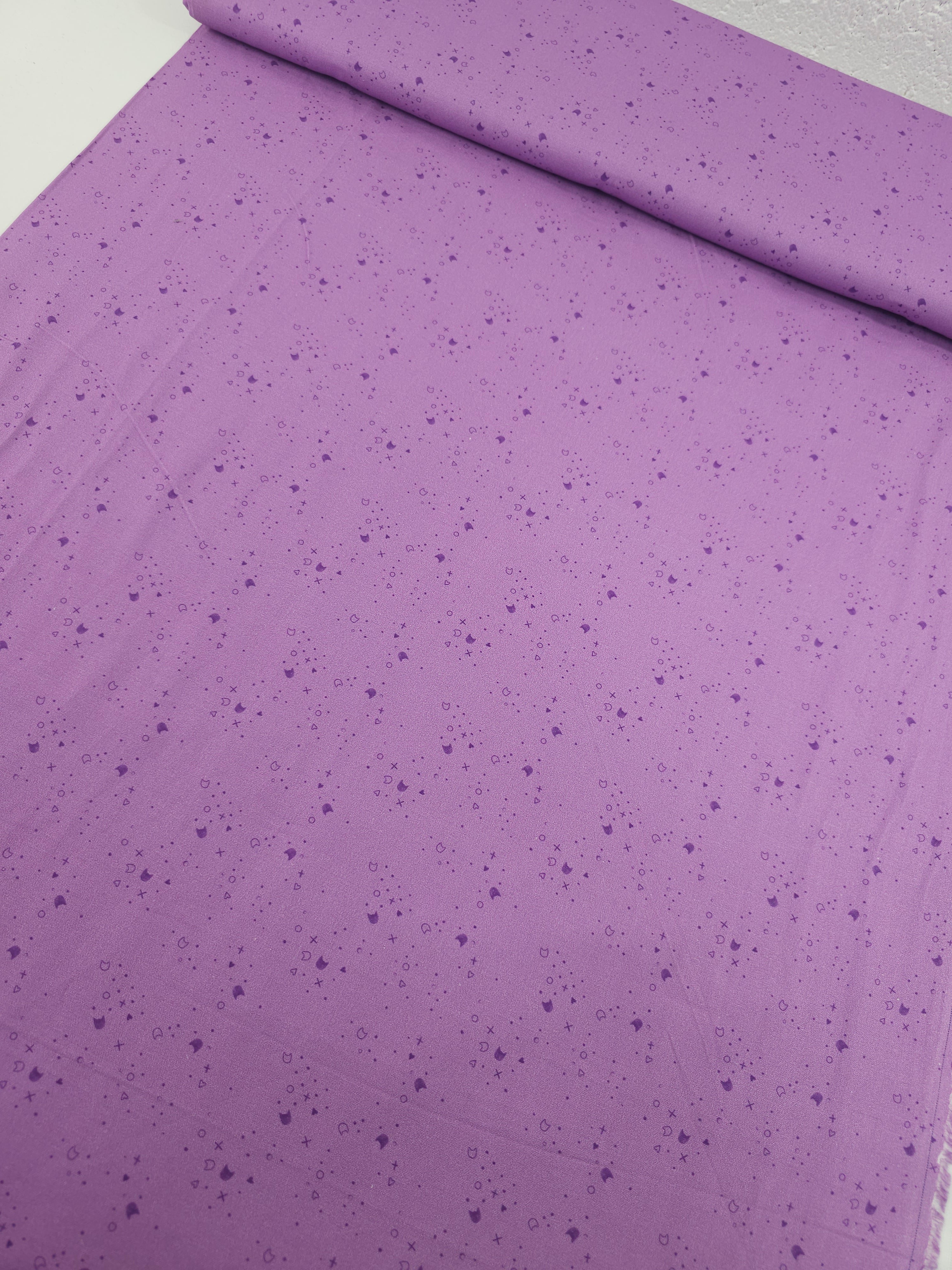 Light/Dark Purple Kitty Litter 100% Cotton - Pammie Jane