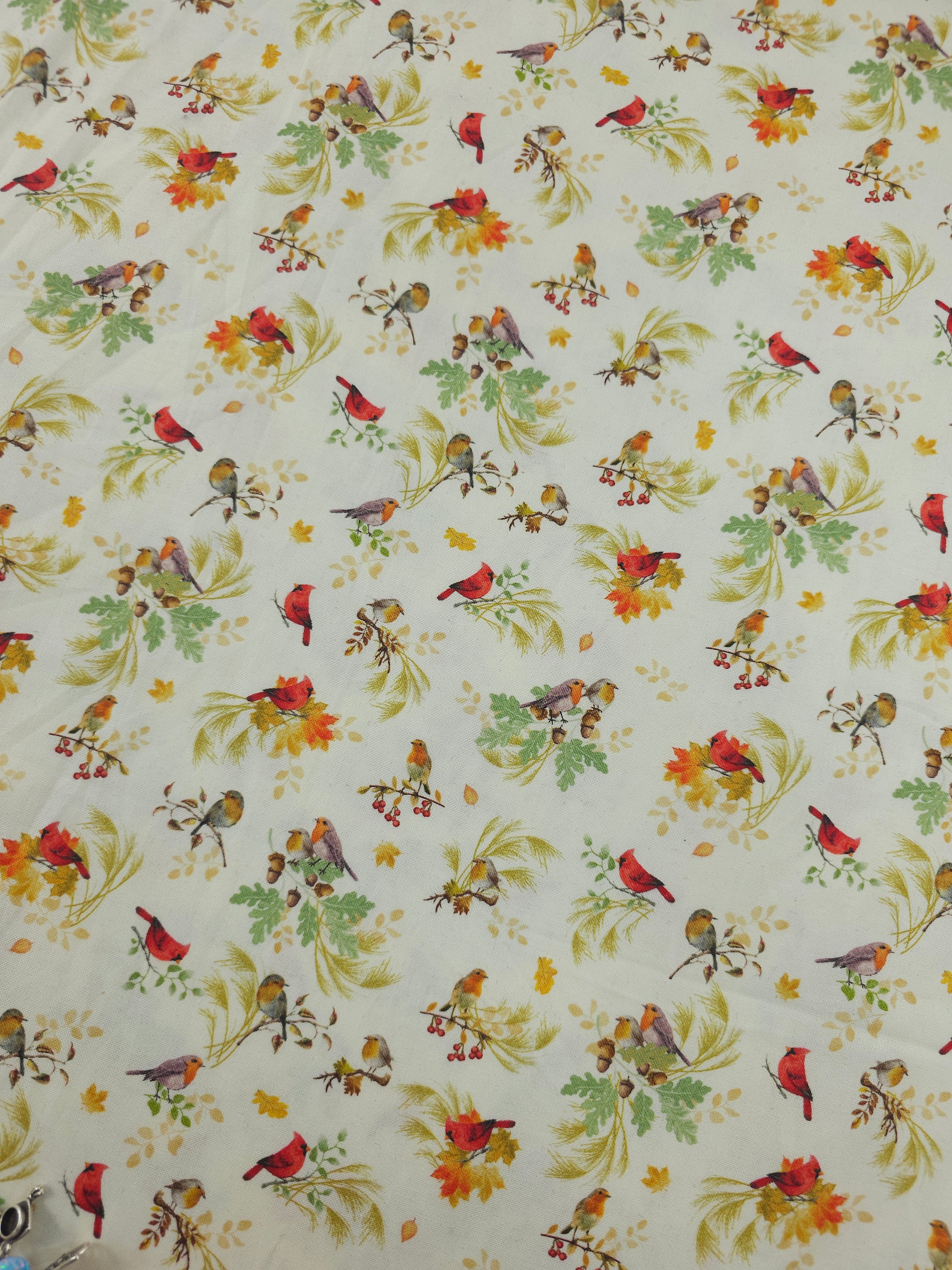 Harvest Robin Leaf 100% Cotton