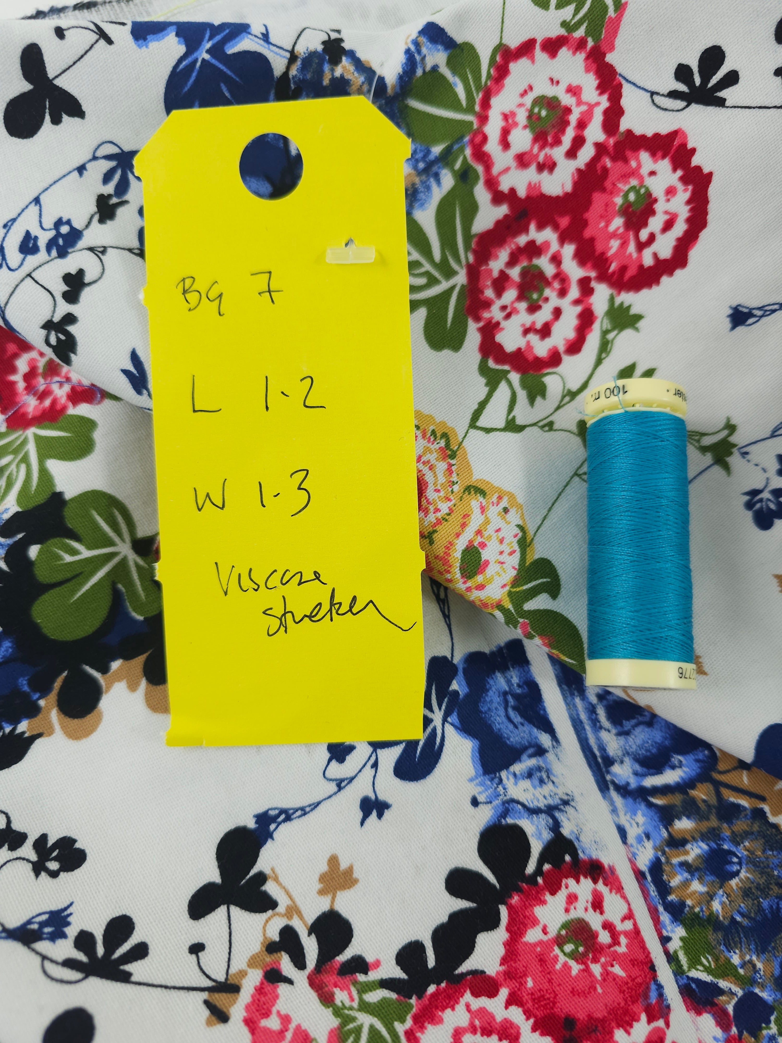Spring floral Cotton Sateen Twill- 1.2m piece
