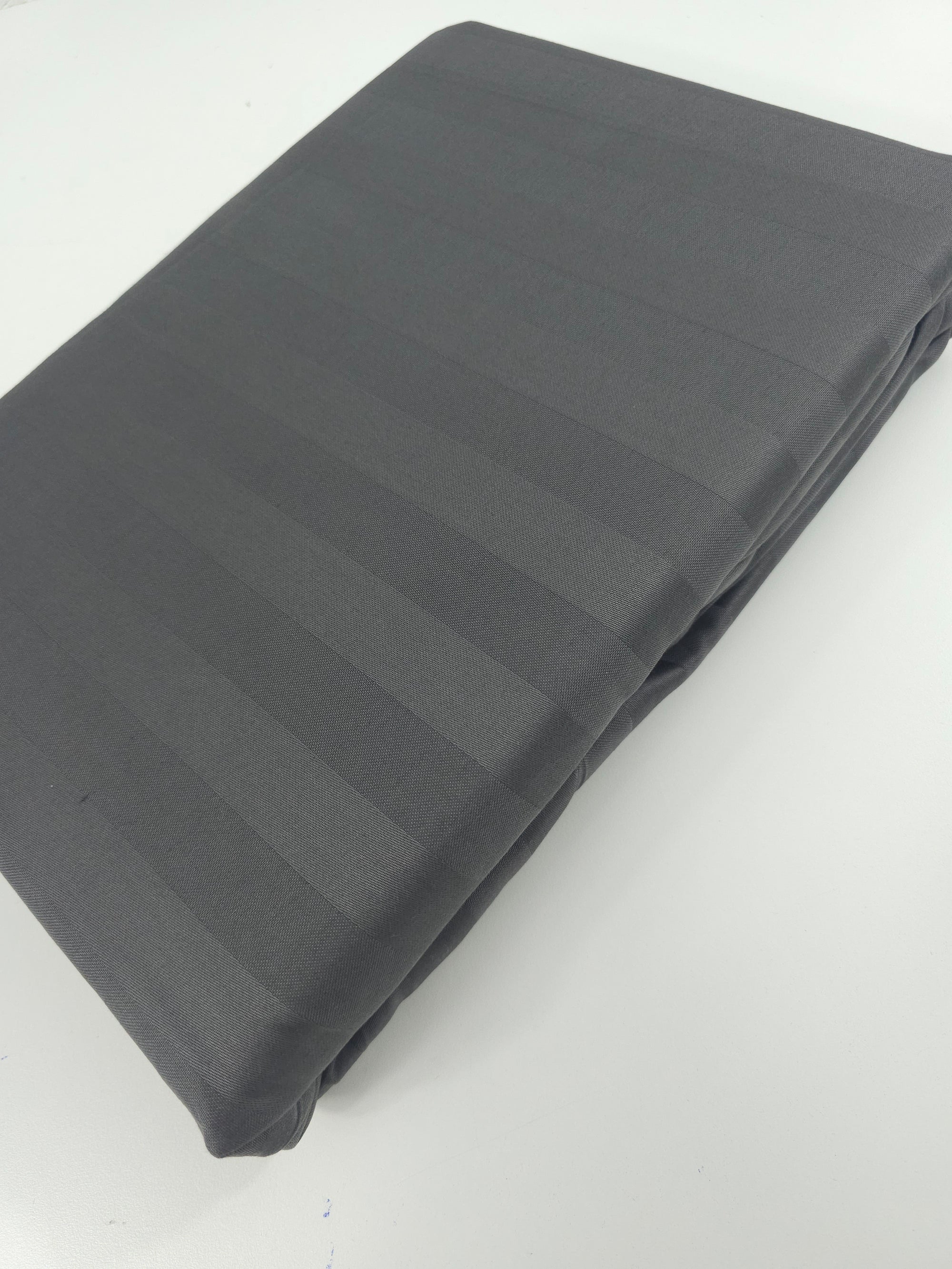 Dark Grey Stripe | Duvet Set | 100% Cotton Sateen *READ DESCRIPTION*