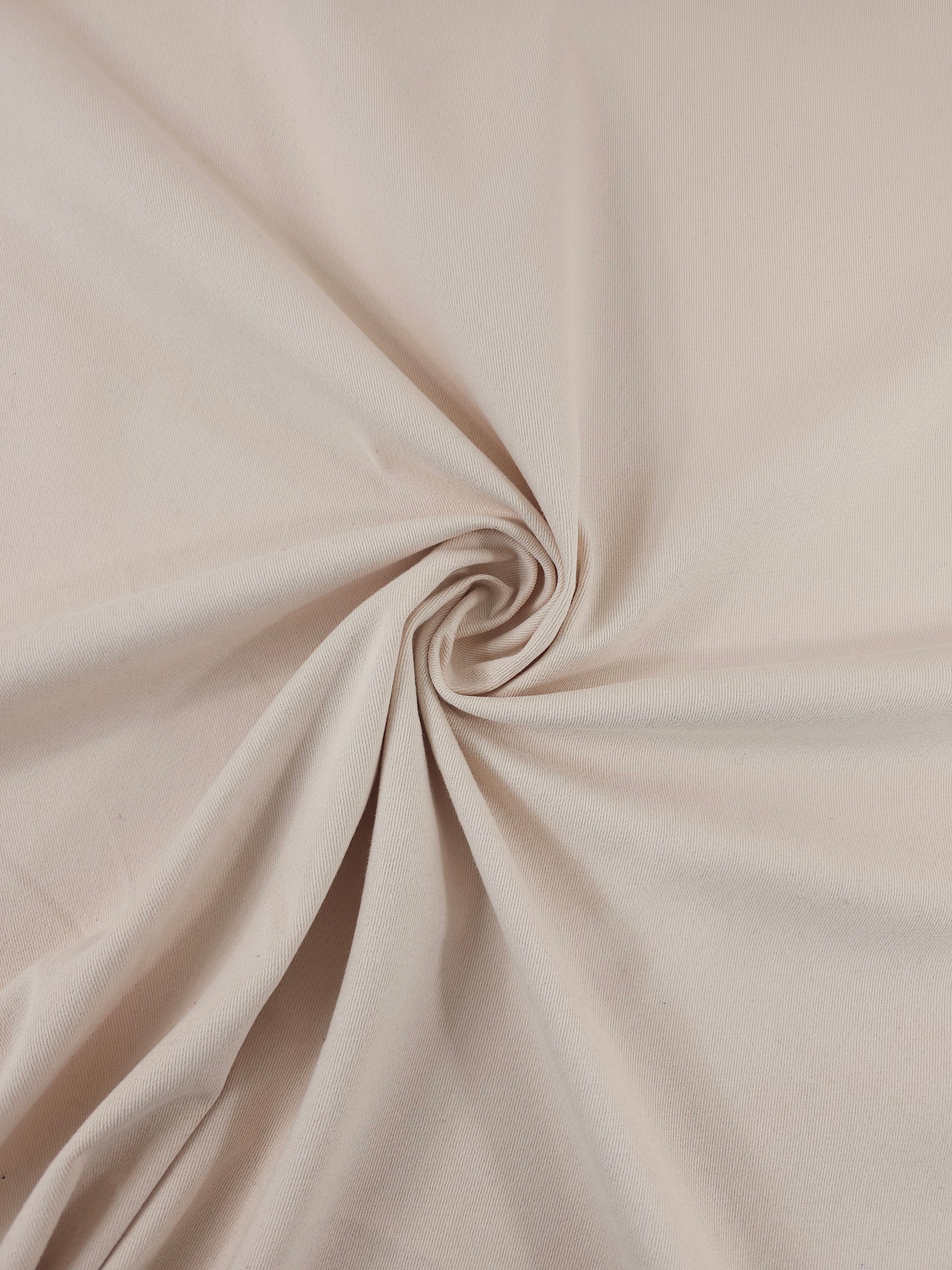 Pale Peach Brushed Cotton Twill