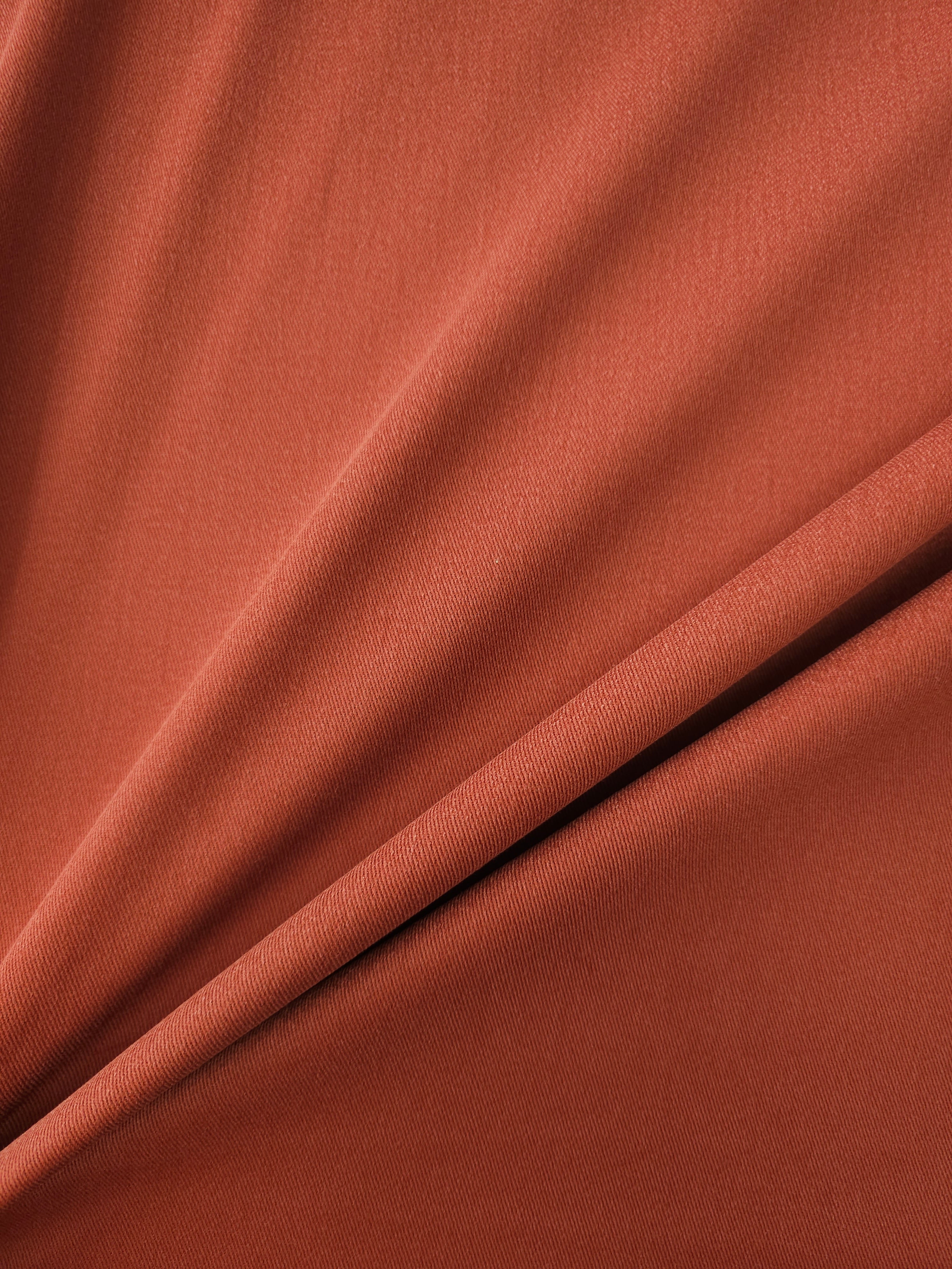 Rust Brushed Cotton Twill