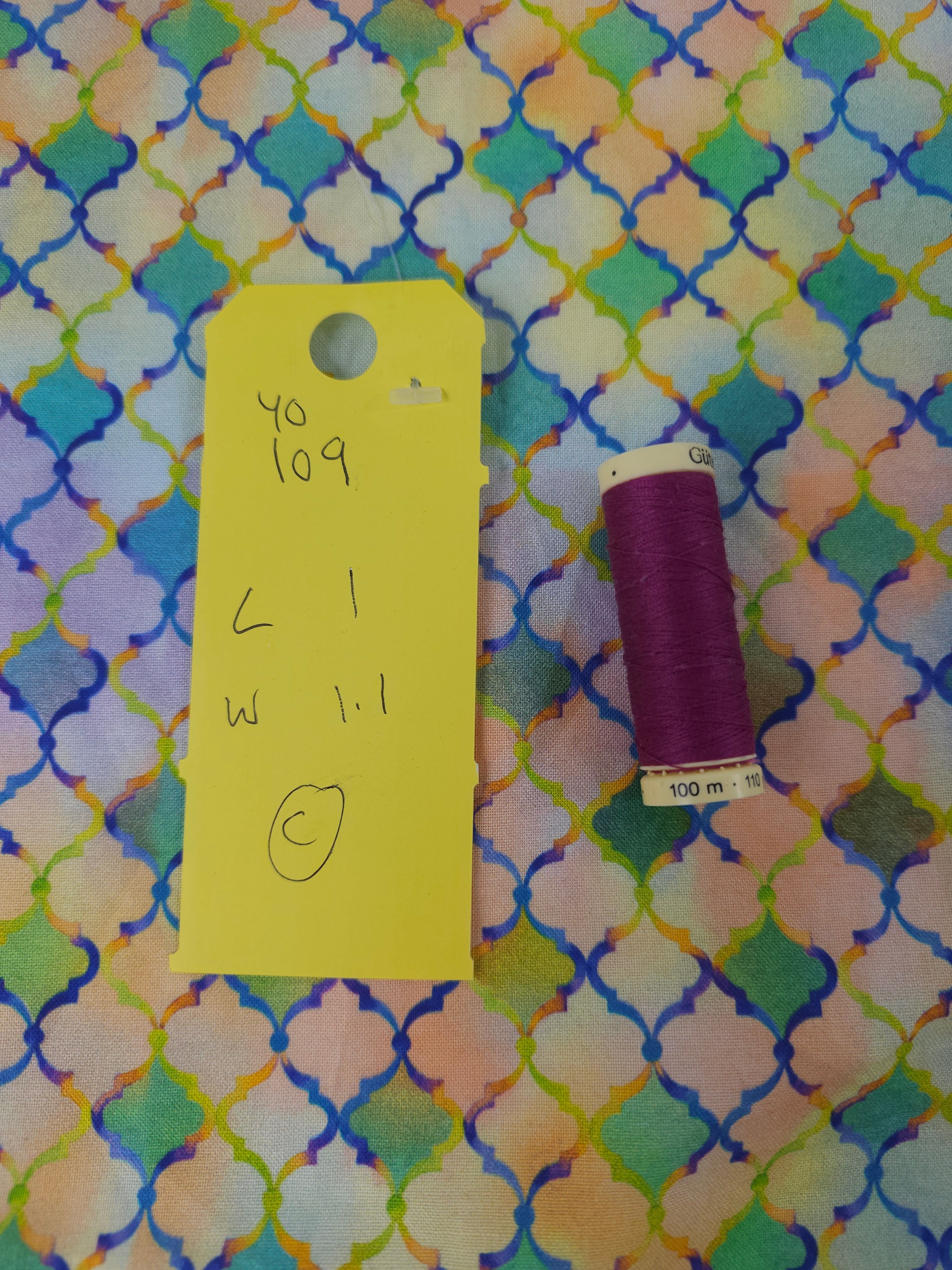 Colourful scales Cotton- 1m piece