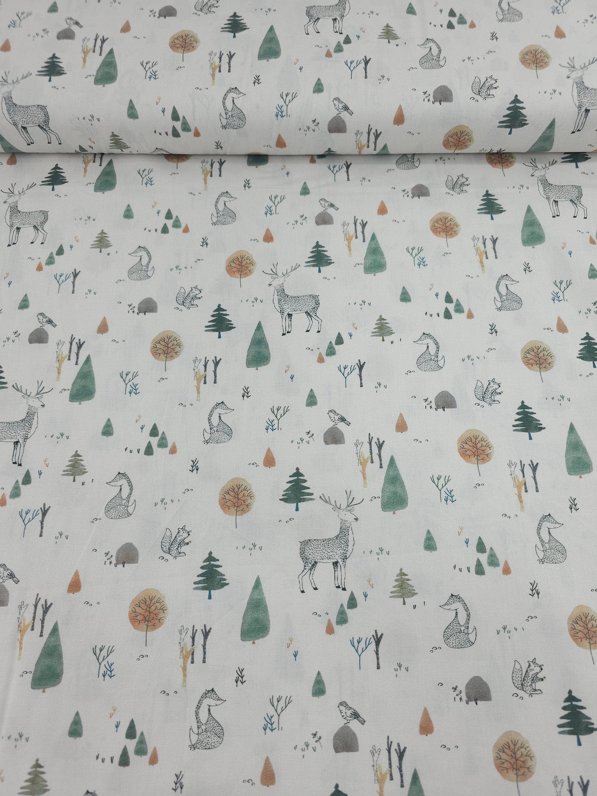Winter Woodland 100% Cotton 60"