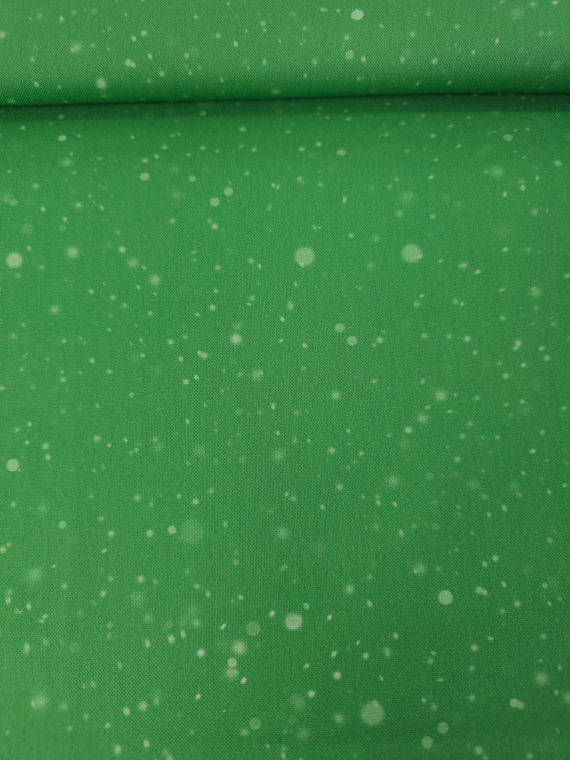 Green Speckle Dot 100% Cotton