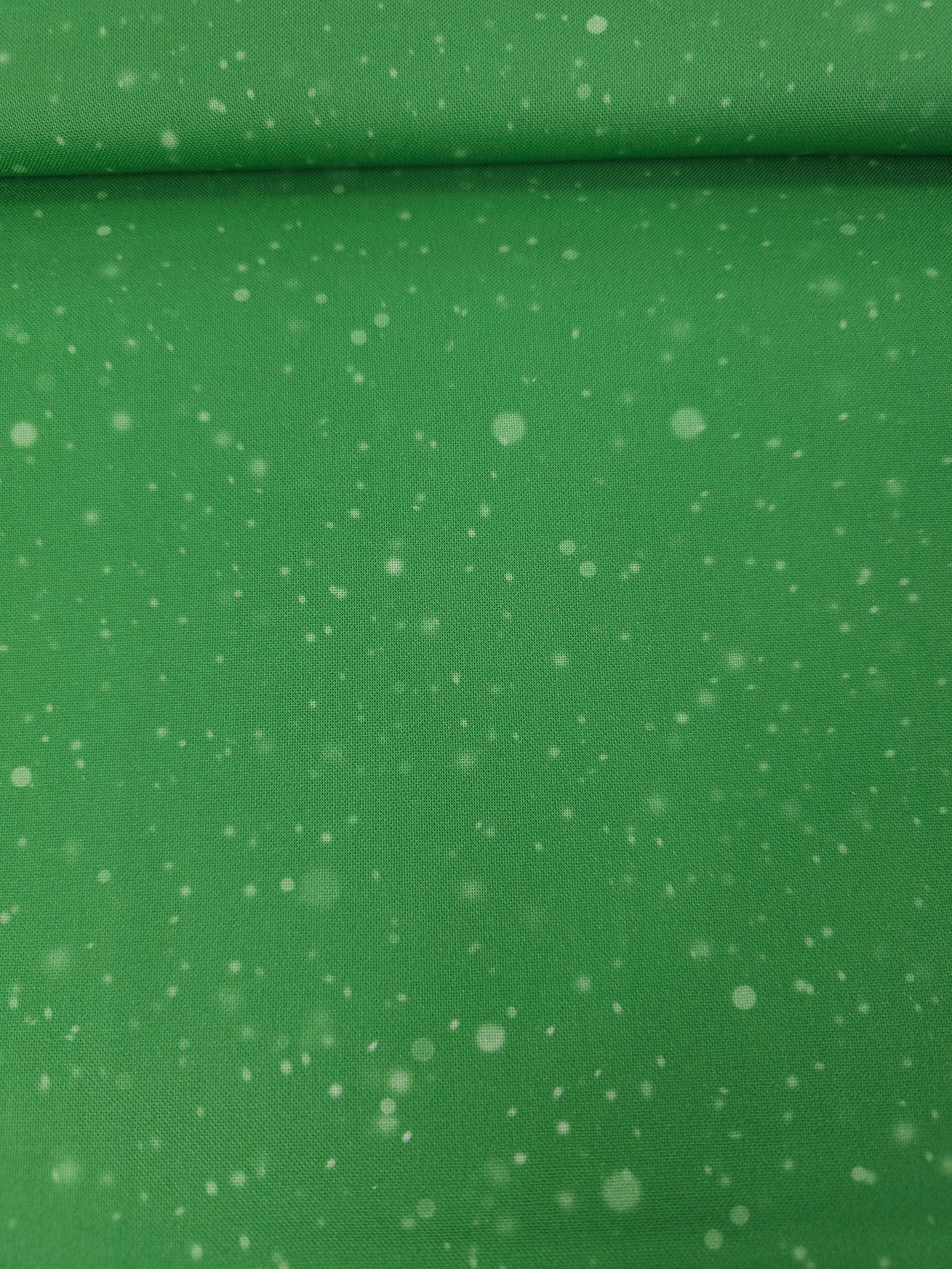 Green Speckle Dot 100% Cotton