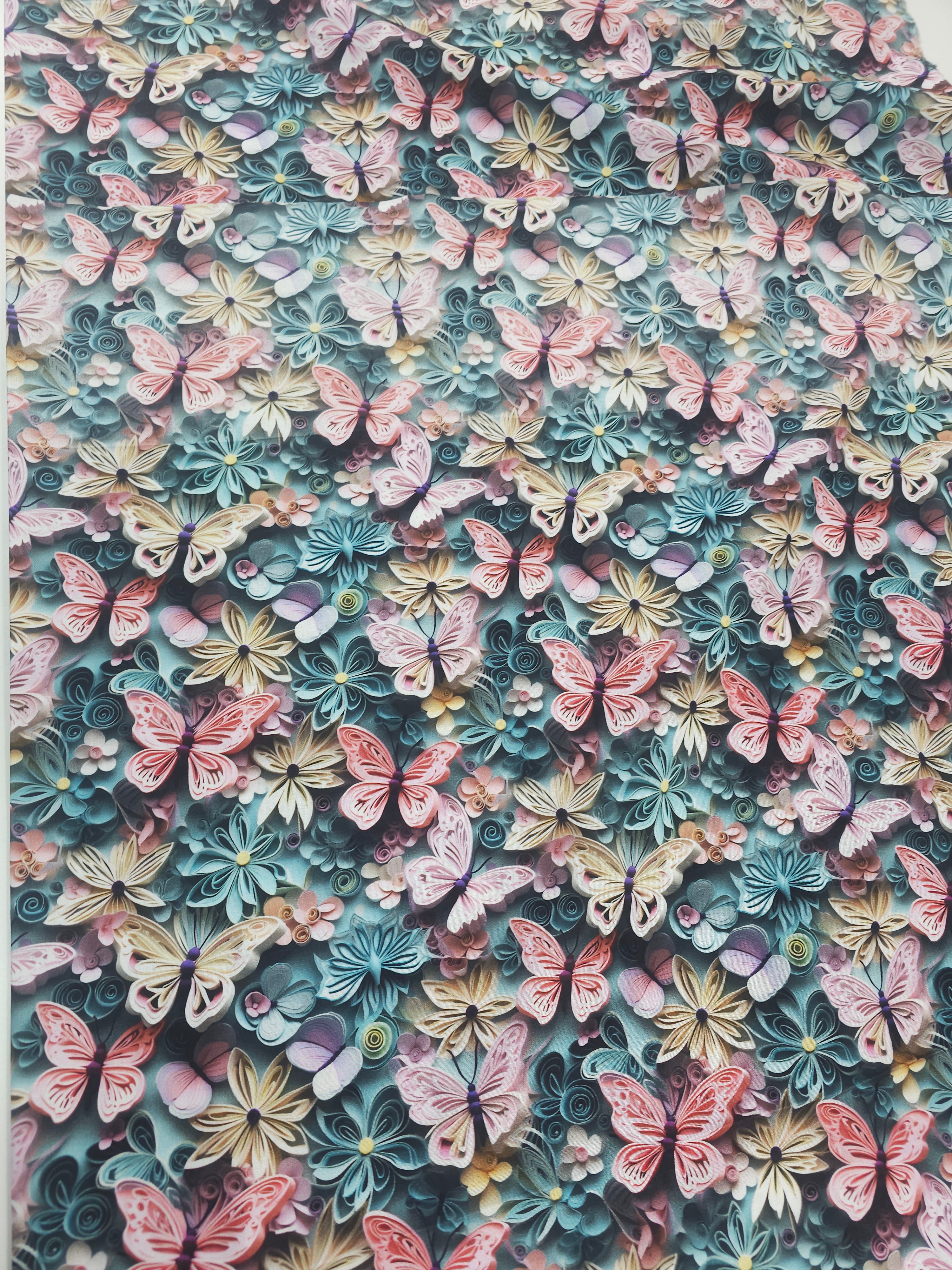 Spring butterfly Cotton- 1m piece