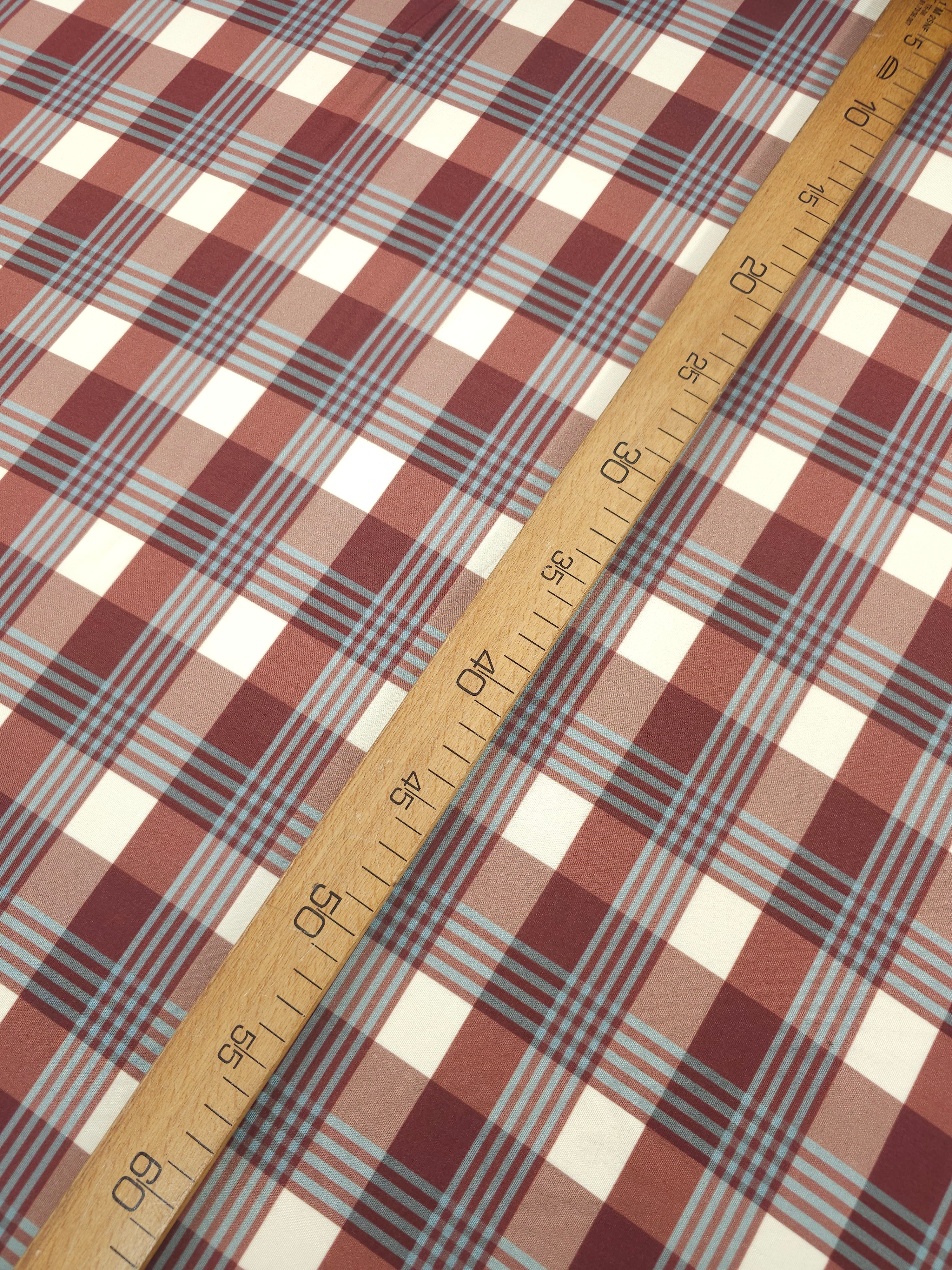 Retro Tartan Slinky Rayon Jersey *Farm Rio*